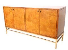 Mid Century Flair Burl Credenza Sideboard Server by Milo Buaghman for Bernhardt