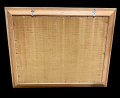 Mid Century Flamingo Lithograph Print by Turner in Mirrored Frame