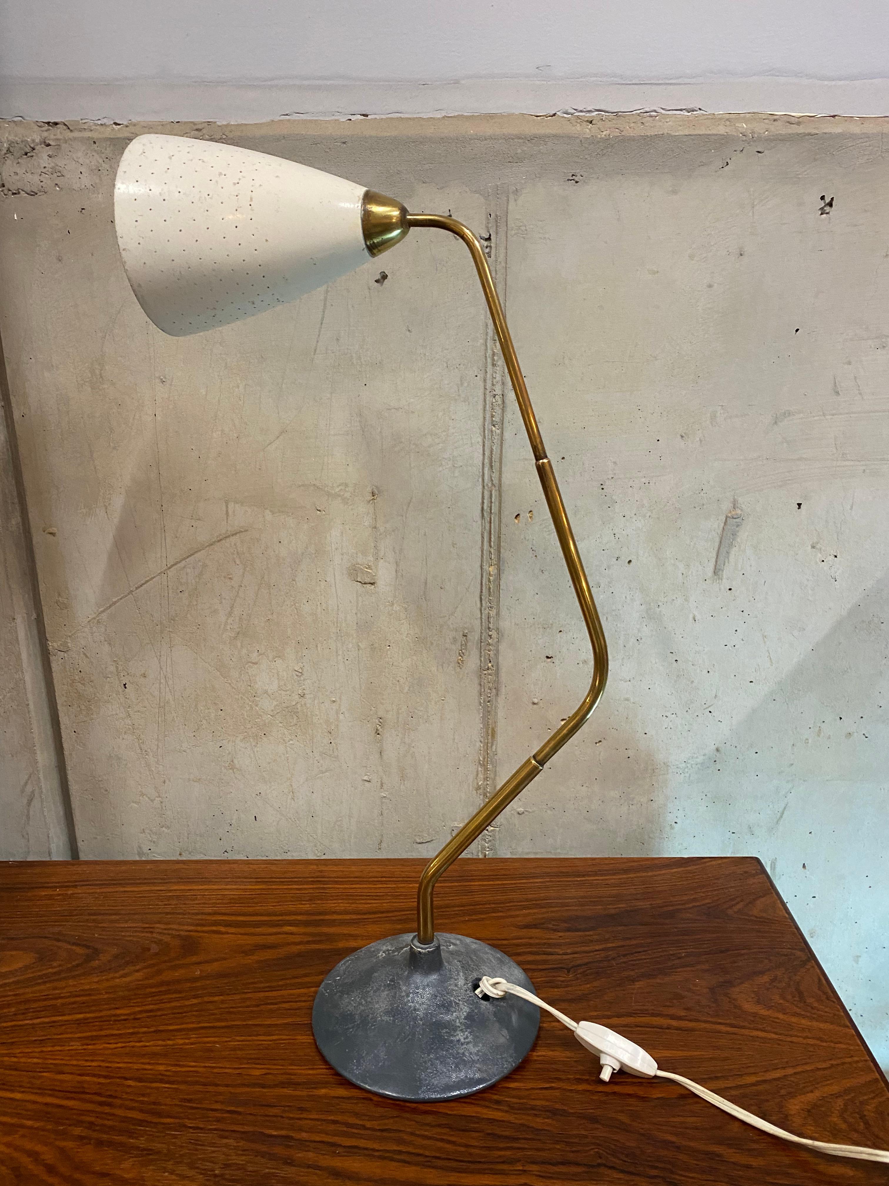 Mid-Century Flamingo Table Lamp by Karl Hagenauer In Fair Condition In Hamburg, DE