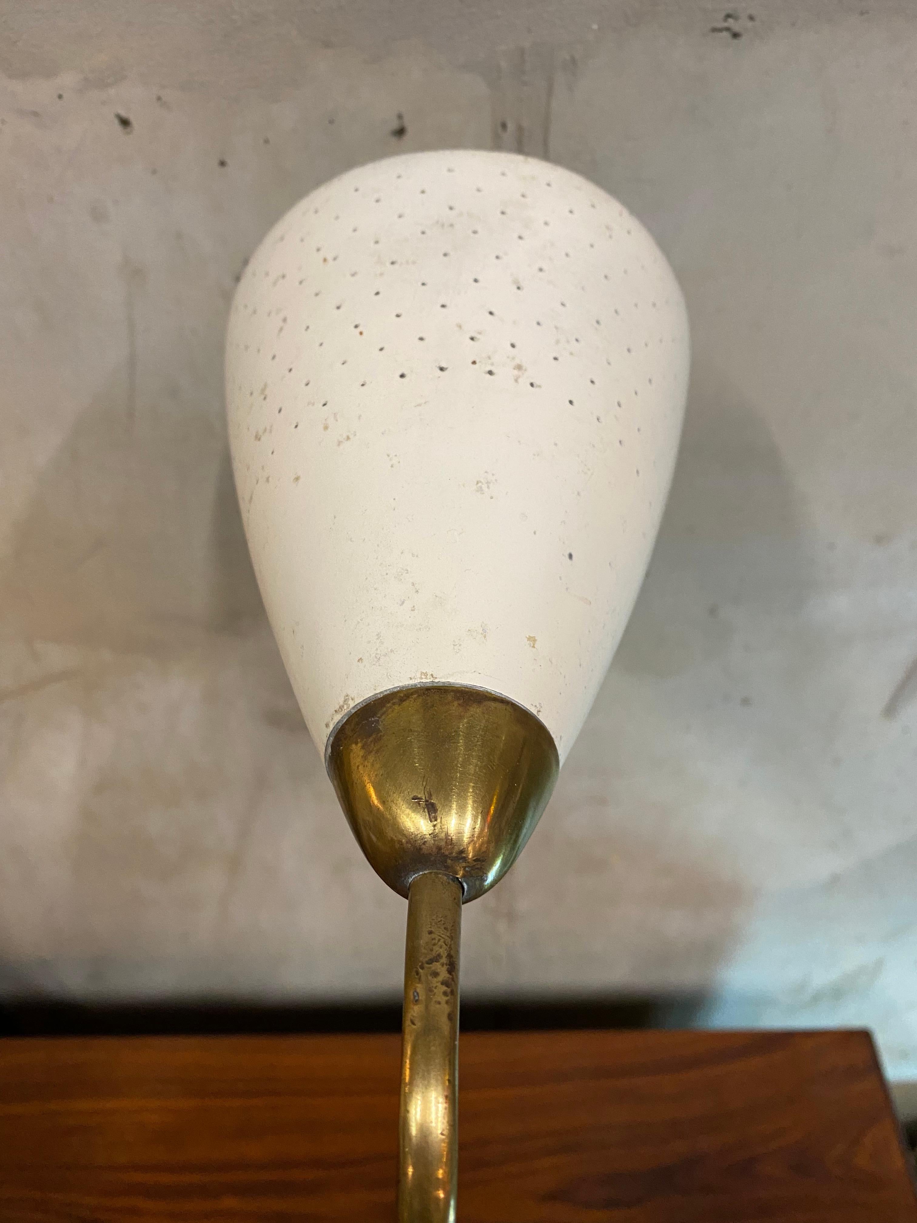 Metal Mid-Century Flamingo Table Lamp by Karl Hagenauer