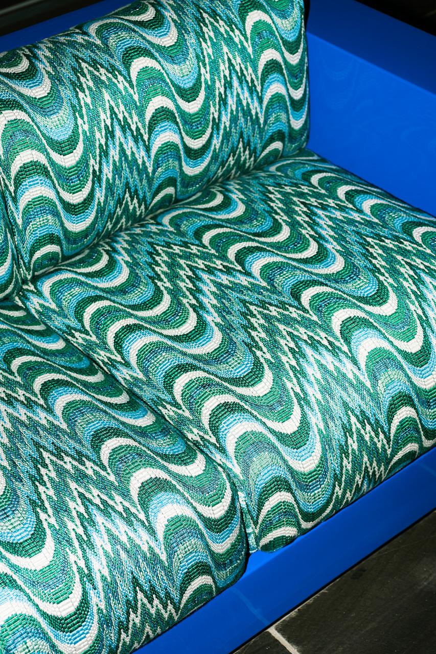 Mid Century Flimflam Jacquard Sessel, entworfen von J Kedziorek, Europa, 1960er Jahre im Angebot 3