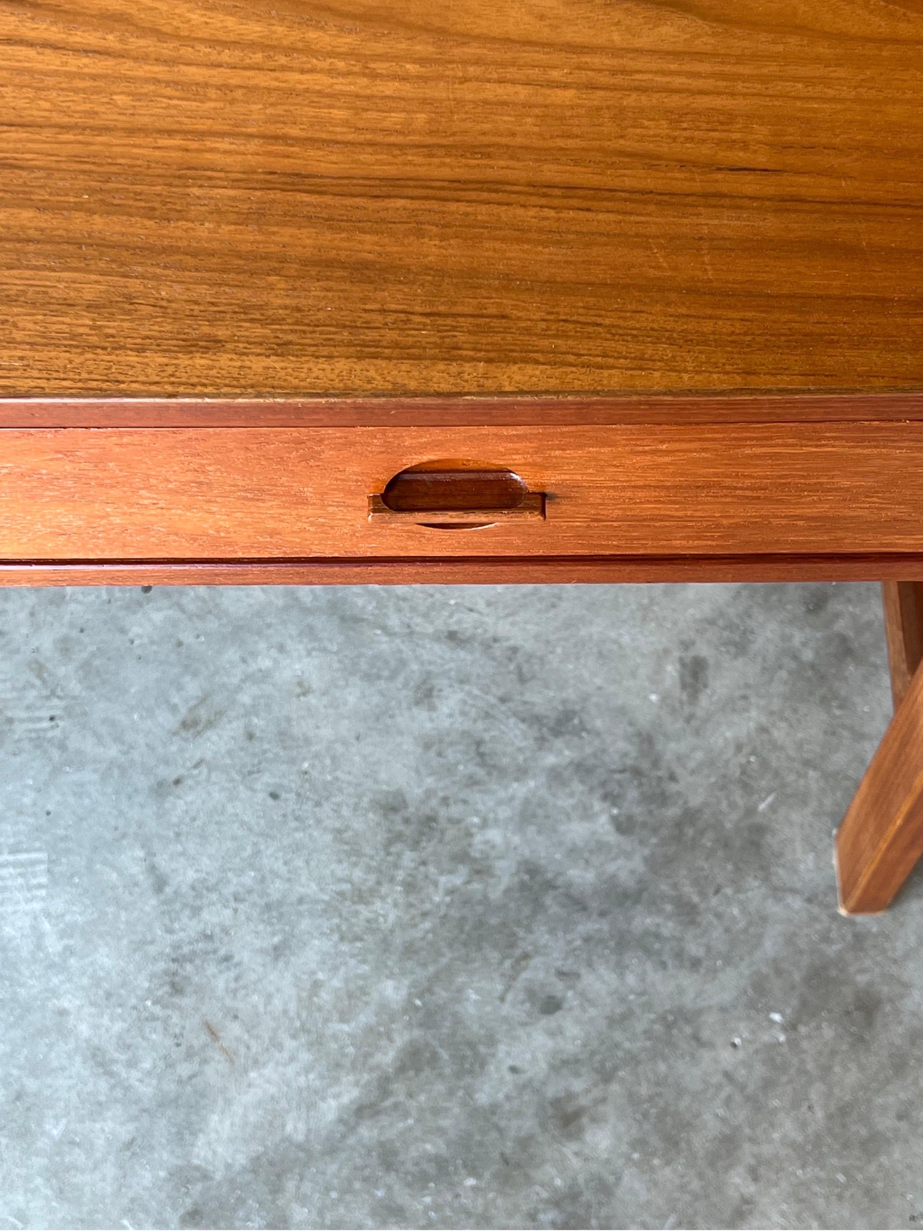 Brass Mid-Century Flip-Top Executive Desk by Peter Løvig Nielsen For Sale