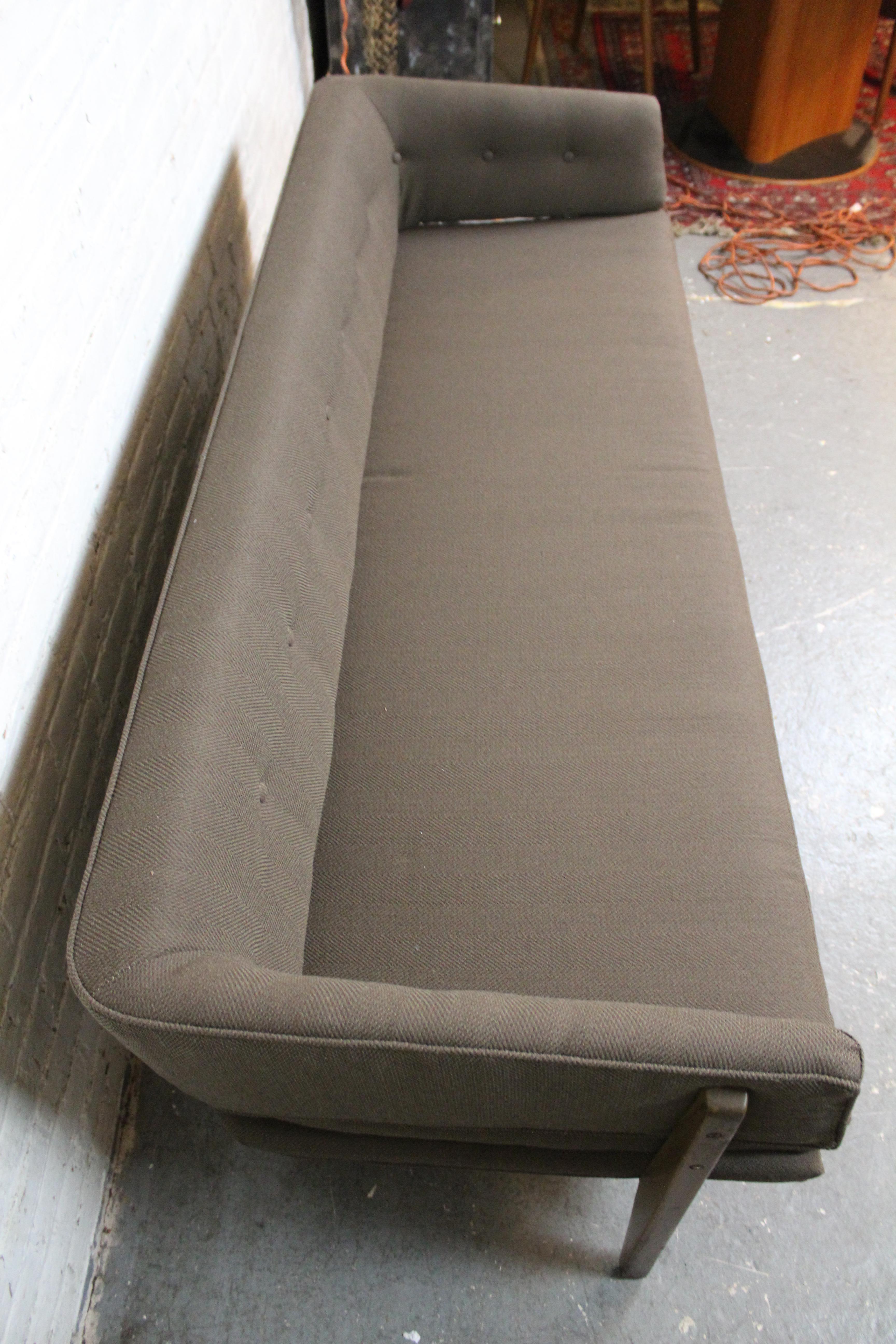 Fabric Mid-Century Floating Back Sofa by Ed Wormley for Dunbar