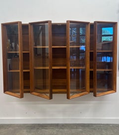 Mid-Century Floating Curio Cabinet by United Furniture