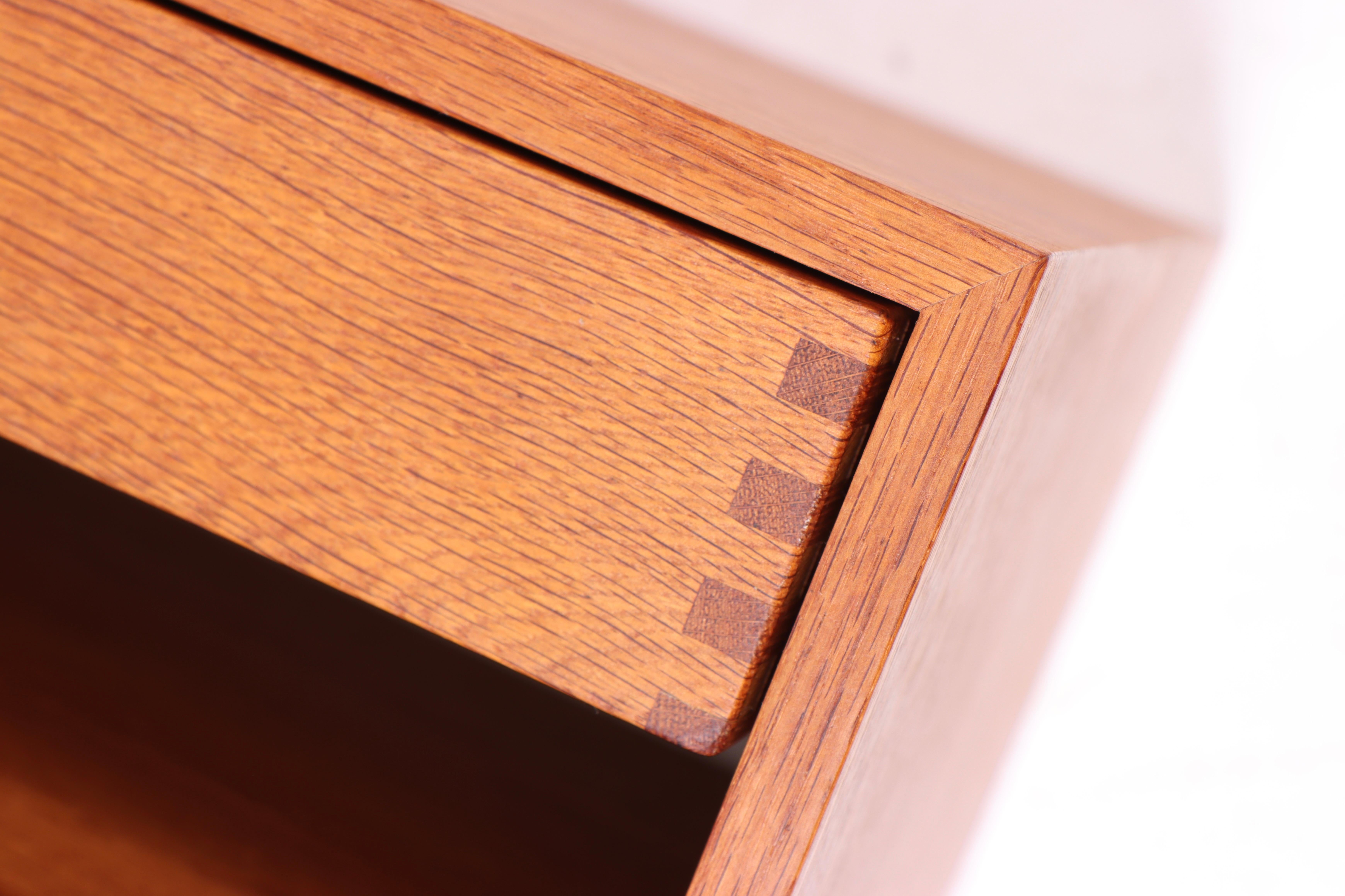 Mid-Century Floating Night Stands in Oak Designed by Kai Kristiansen, 1960s In Good Condition In Lejre, DK