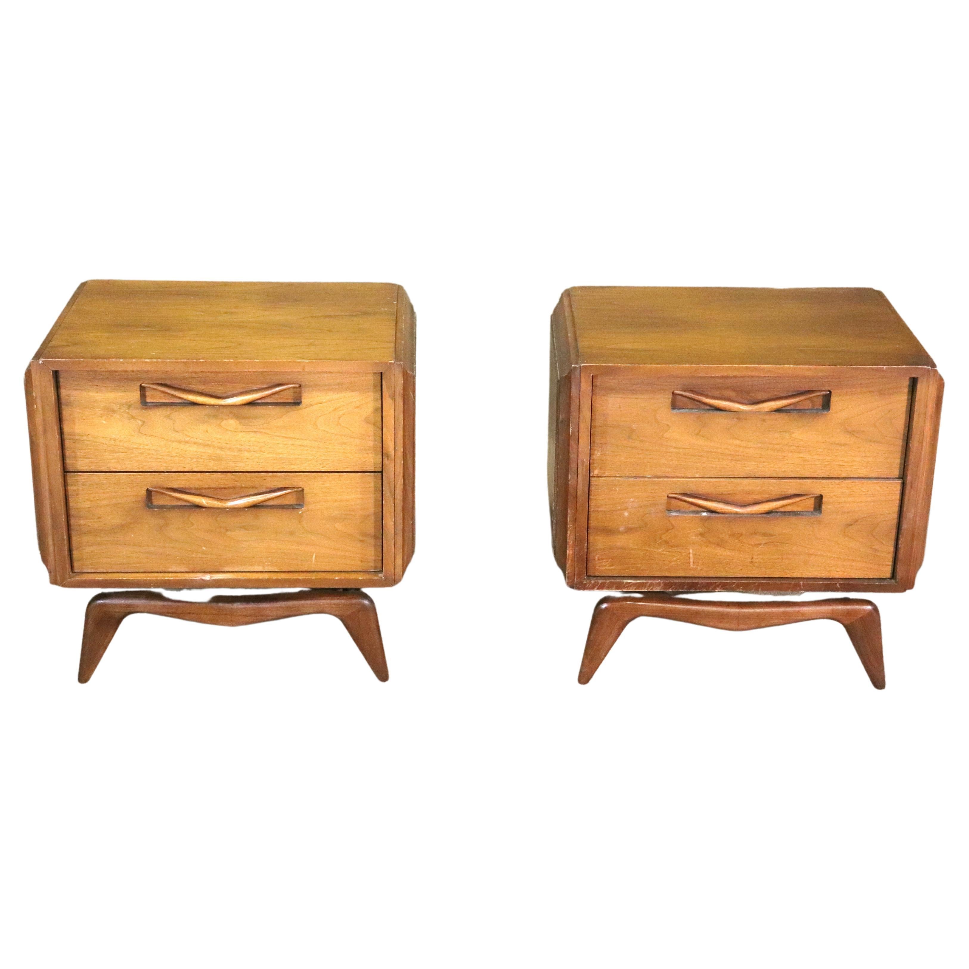 Midcentury Floating Nightstands