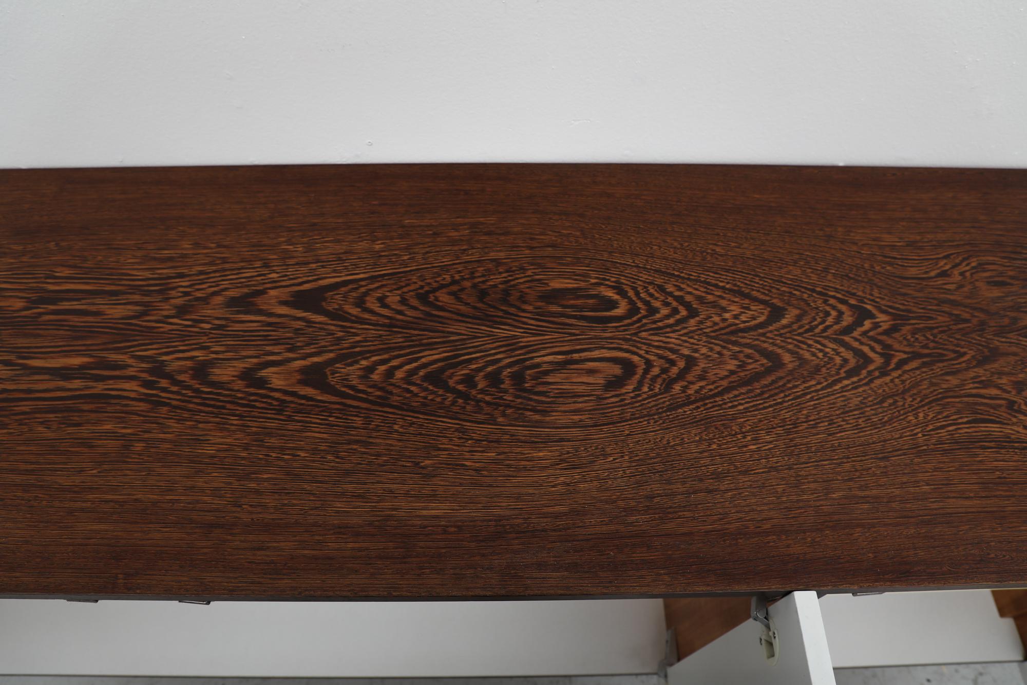 Mid-Century Floating Wenge and White Banz Board Credenza 9