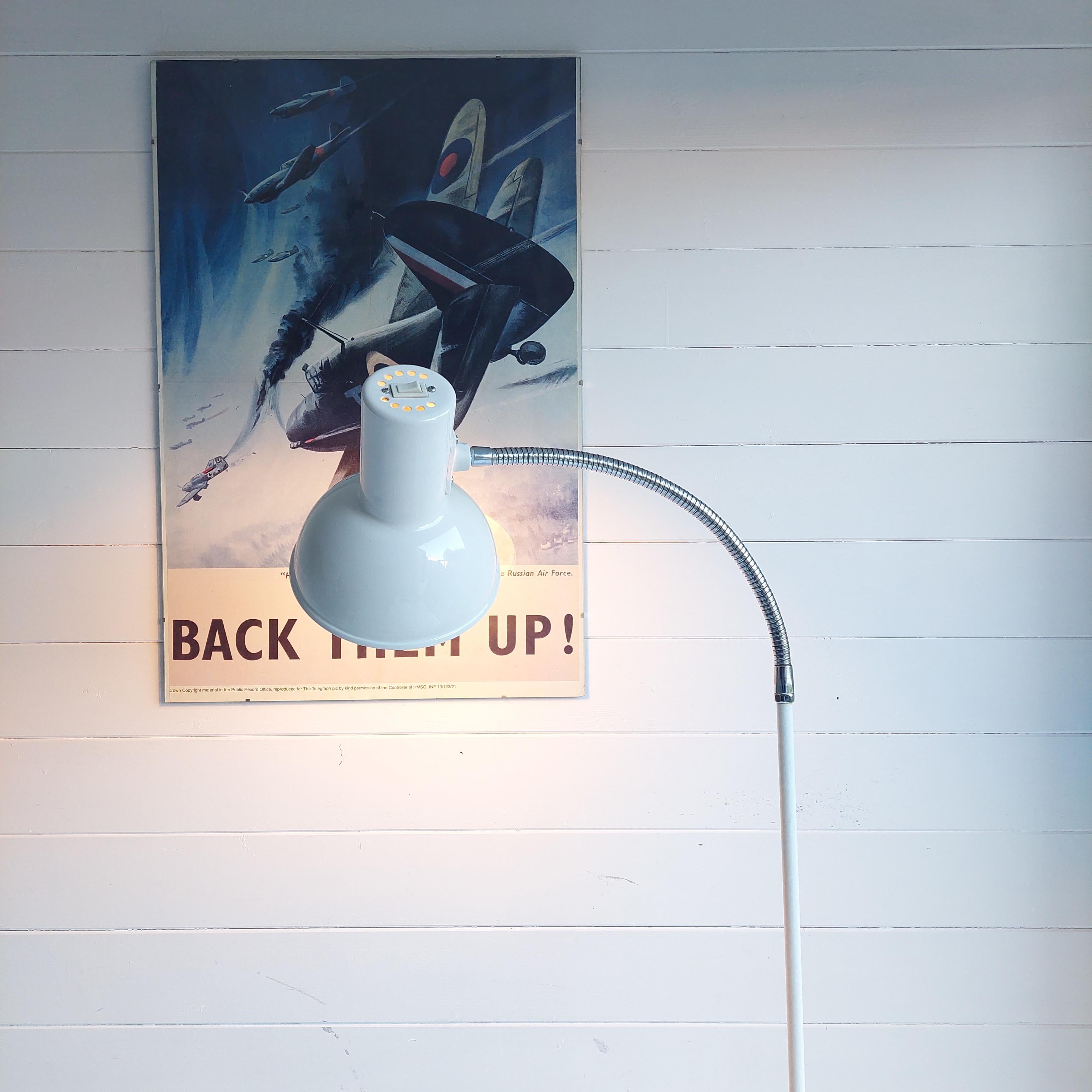 Mid Century Floor Adjustable Gooseneck Lamp Conran Maclamp Habitat 60s 70s In Good Condition In Leamington Spa, GB