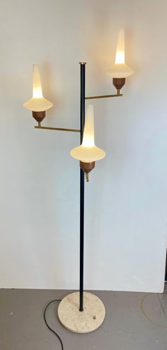 Mid-Century Floor Lamp att. To Stilnovo, 1950s