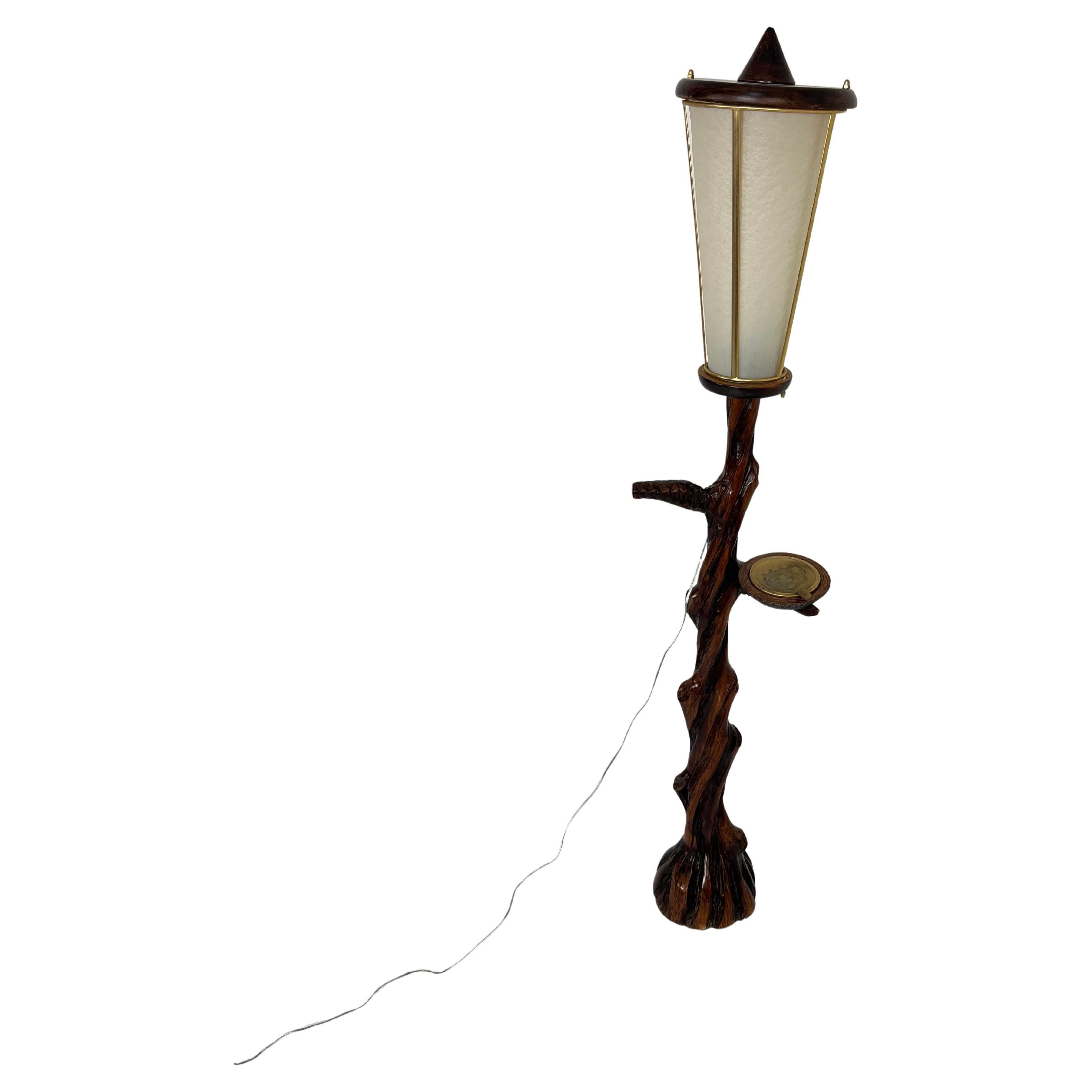 Lampada da terra di metà secolo attribuita ad Aldo Tura, anni '50