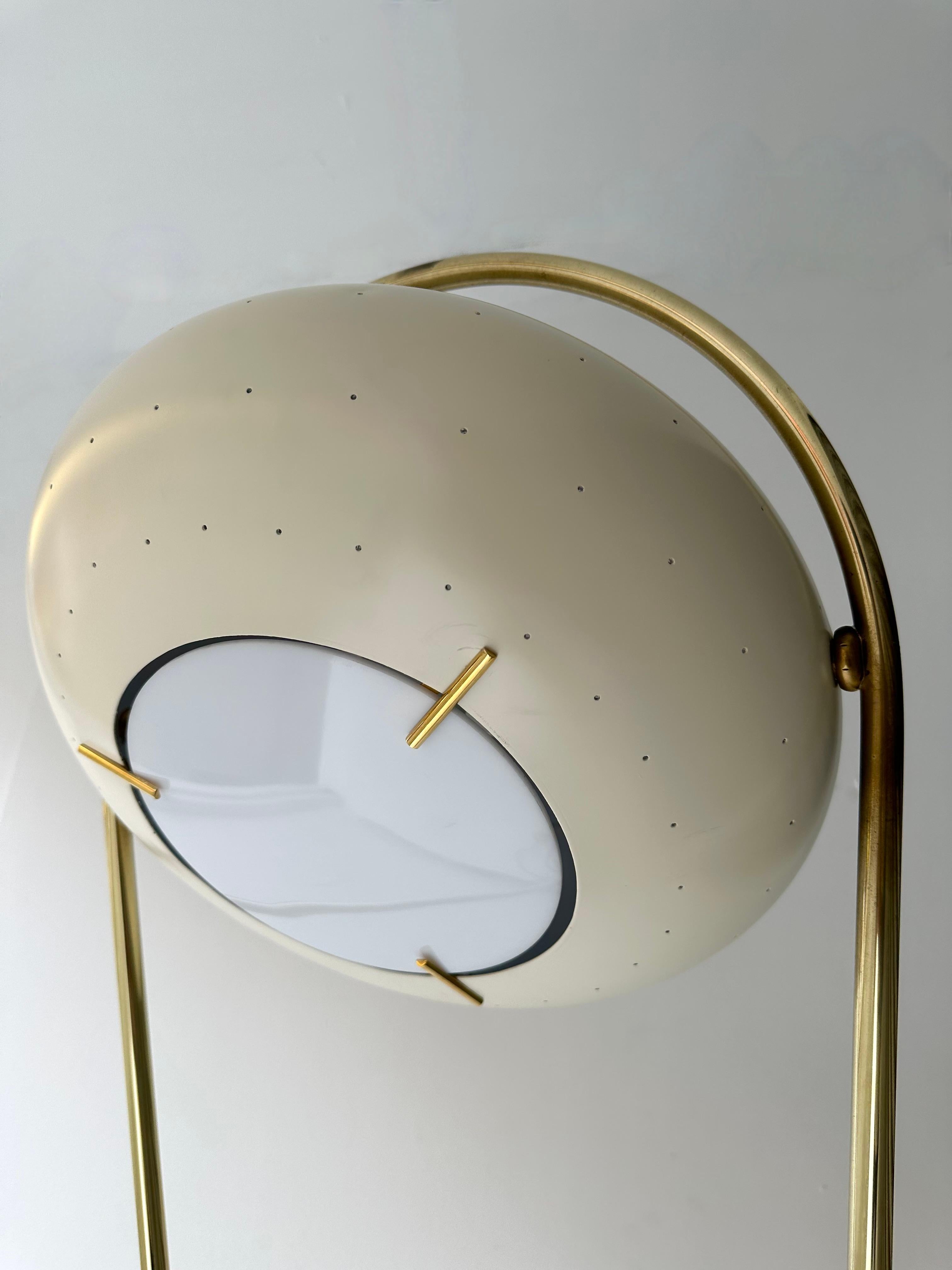 Mid-Century Floor Lamp Brass Metal by Angelo Lelii for Arredoluce, Italy, 1950s For Sale 3