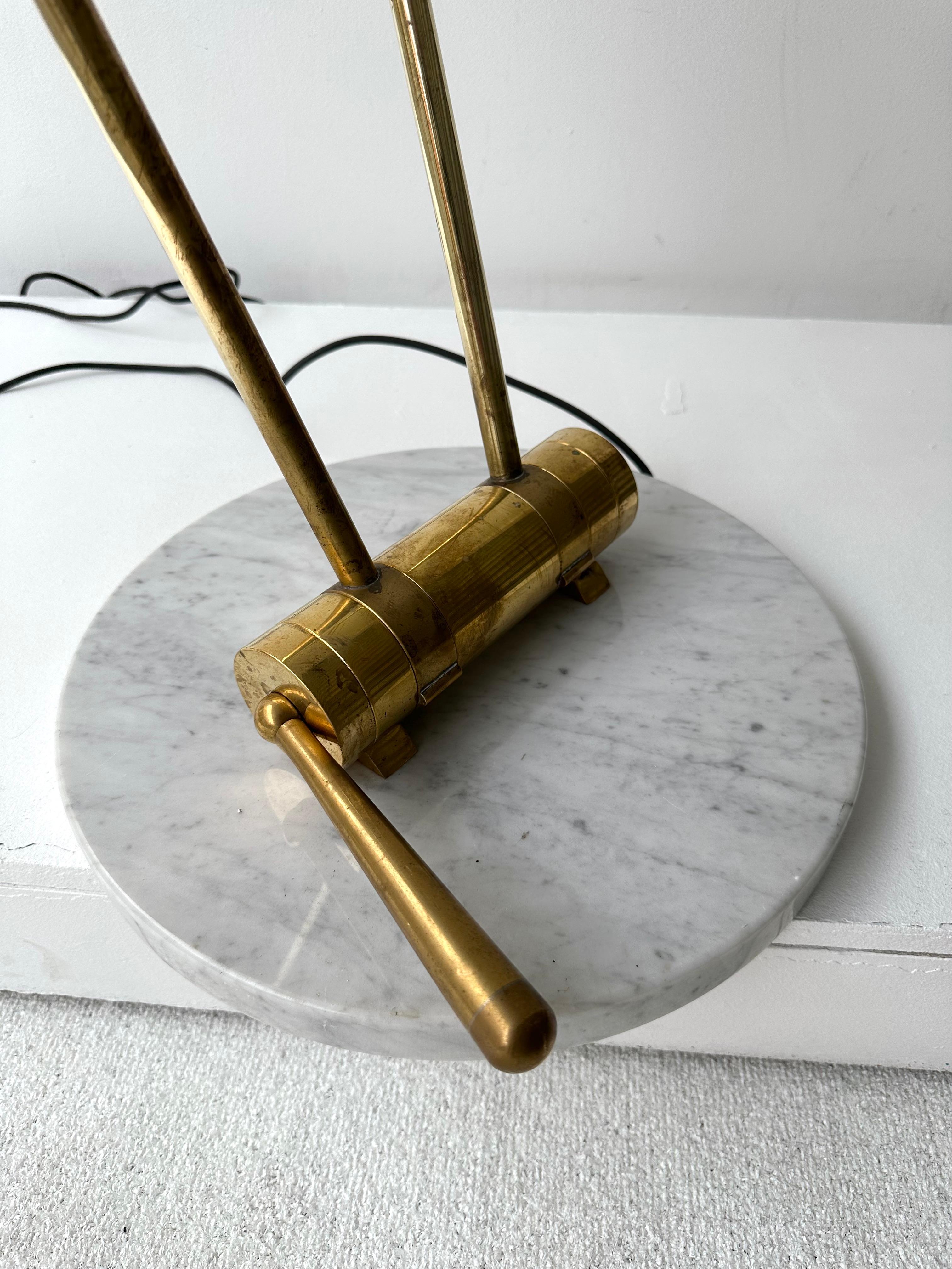 Mid-Century Floor Lamp Brass Metal by Angelo Lelii for Arredoluce, Italy, 1950s In Good Condition For Sale In SAINT-OUEN, FR
