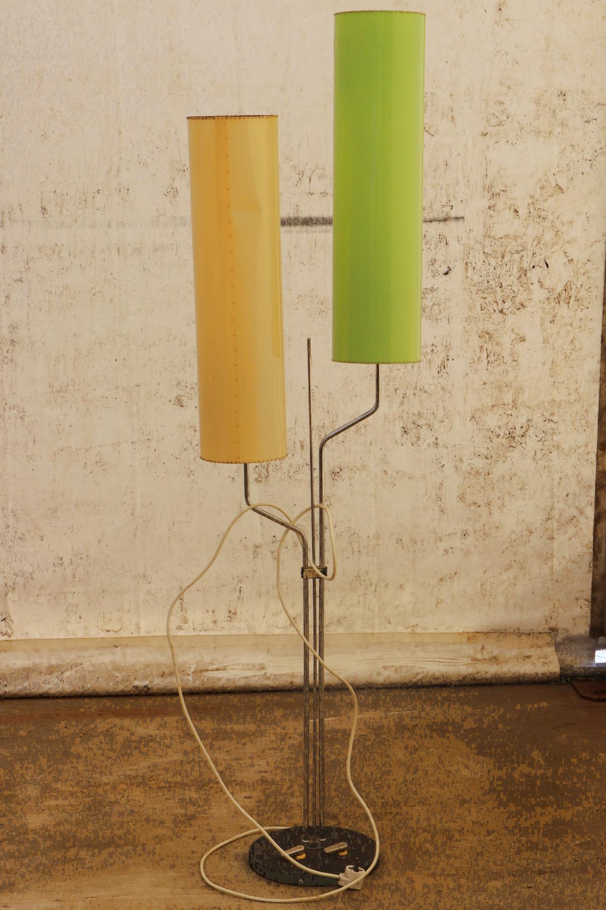 Midcentury Floor Lamp, Brussels Period, 1960s, Czechoslovakia In Good Condition For Sale In Prague 8, CZ