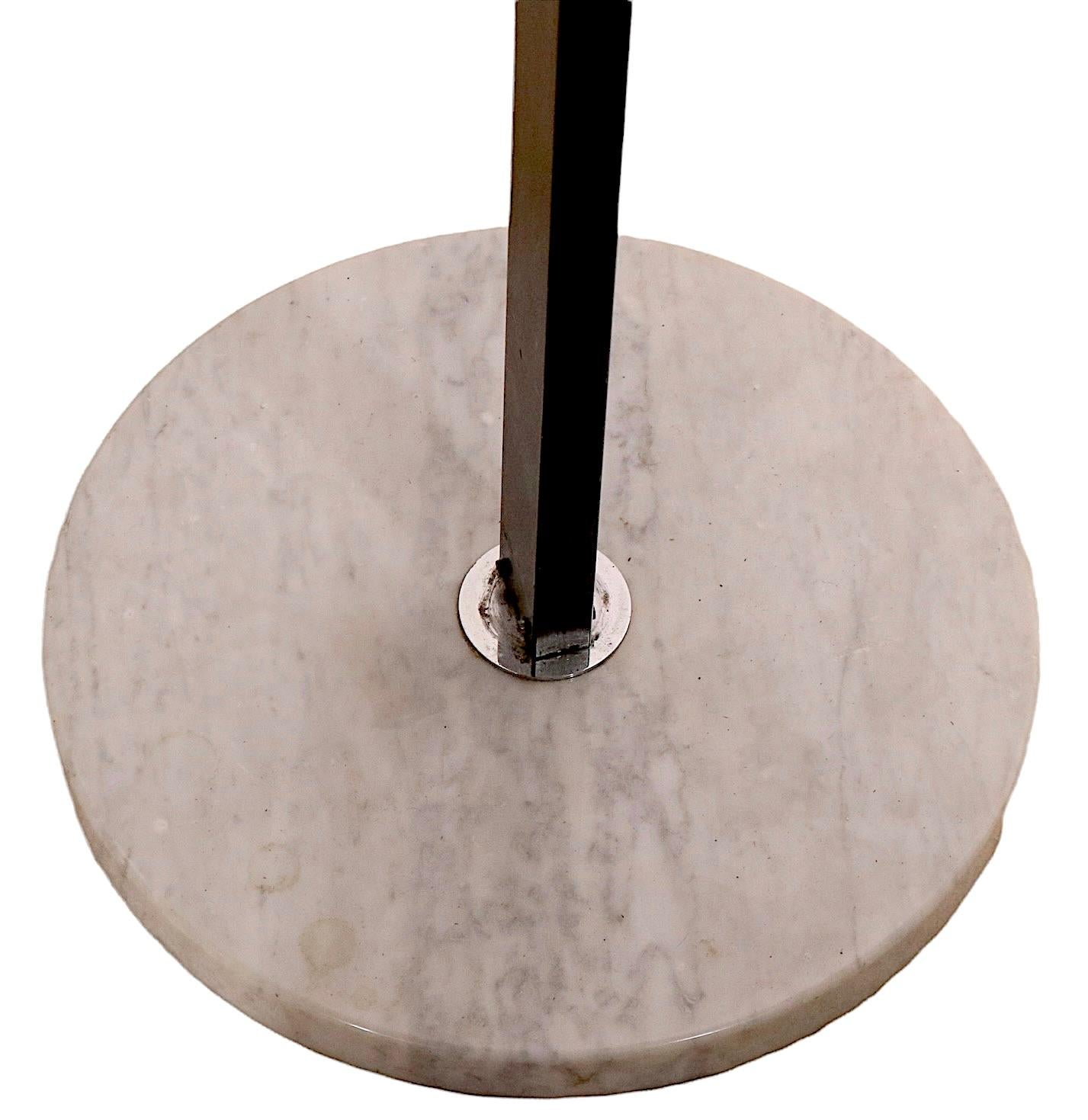 Steel Mid Century Floor Lamp by Angelo Lelli for Arredoluce Made in Italy circa 1950's For Sale
