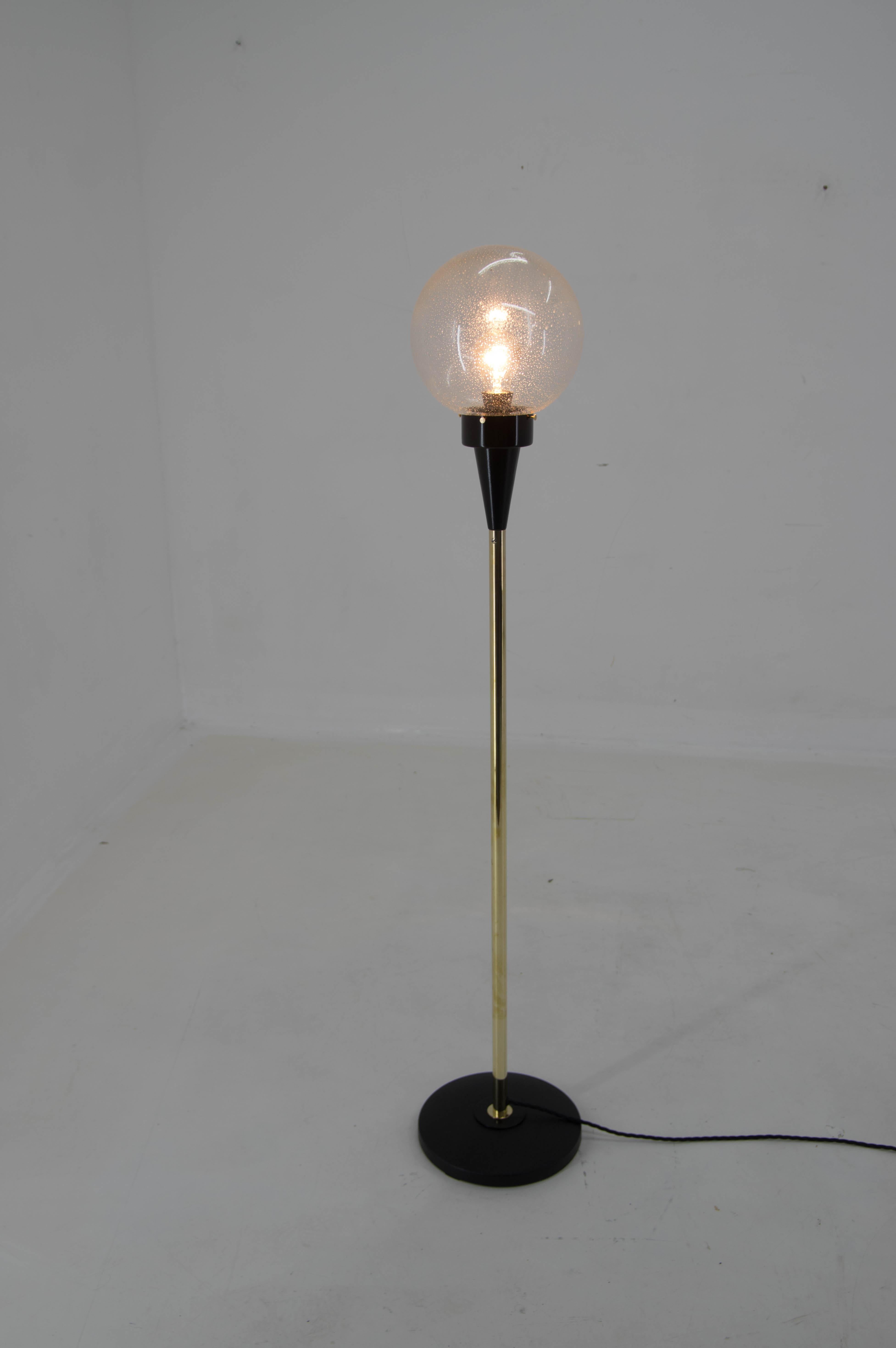 Czech Midcentury Floor Lamp by Kamenicky Senov, 1970s For Sale