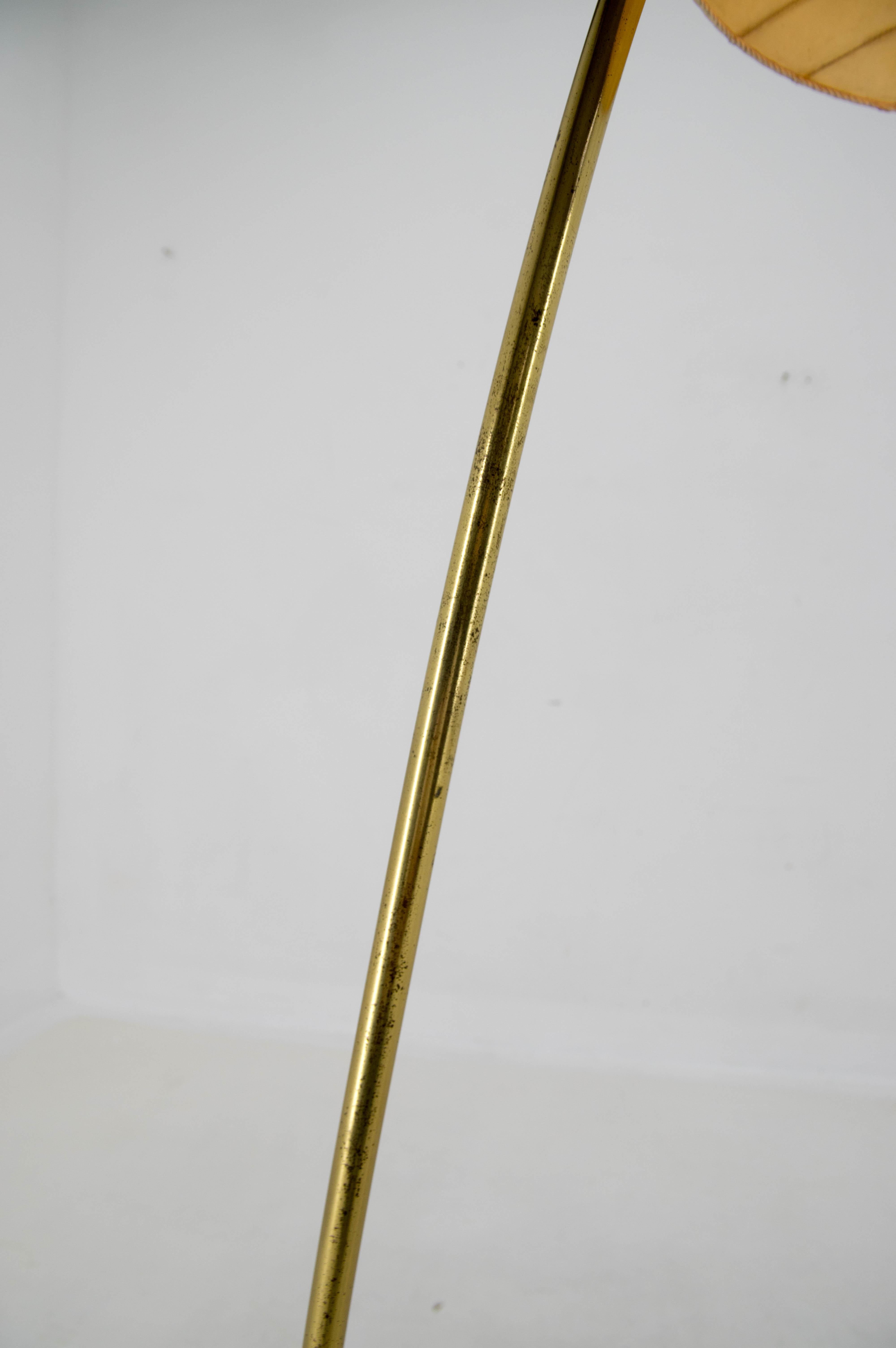 Brass Mid-century Floor Lamp by Napako, 1960s