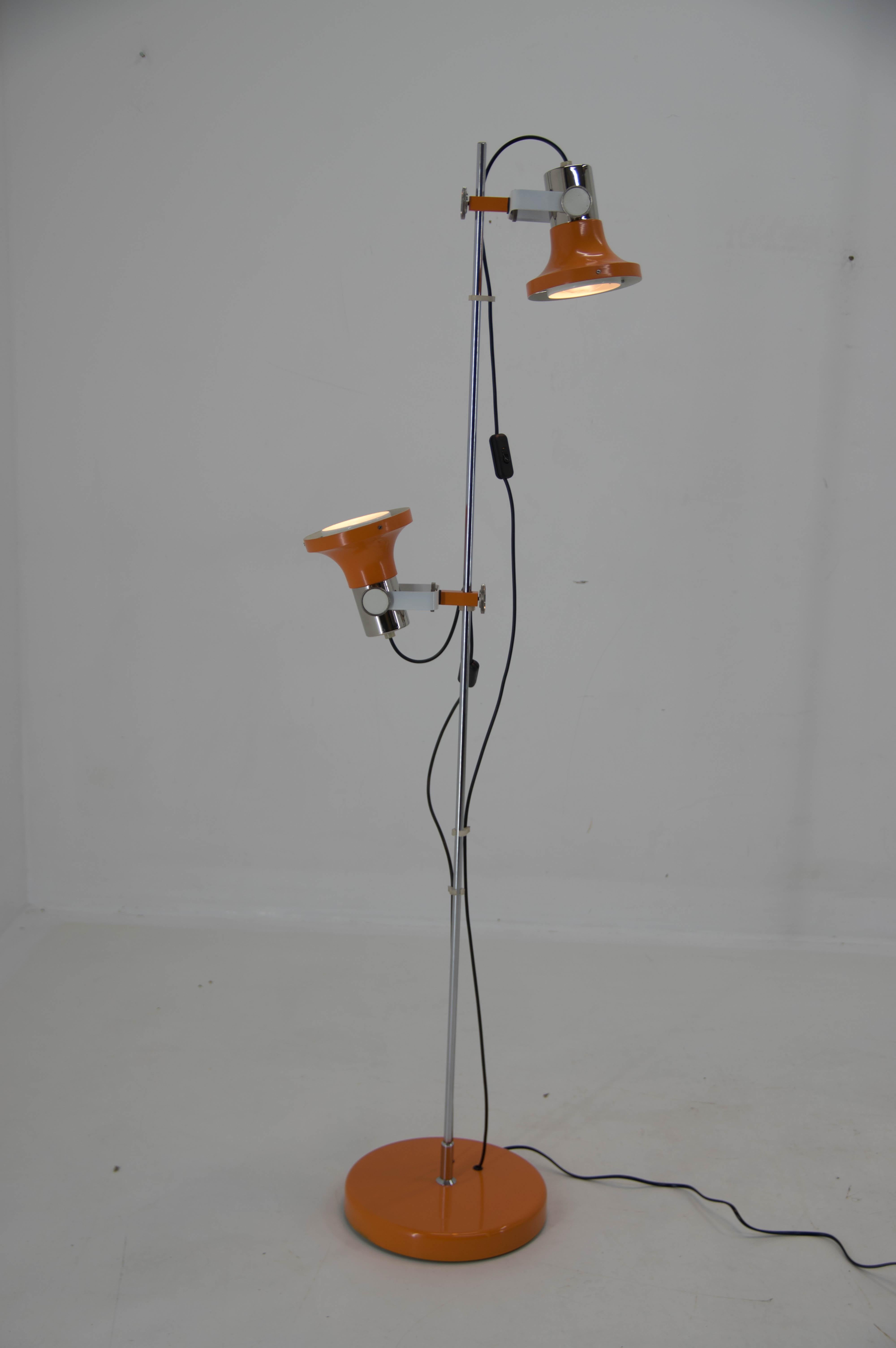 Czech Midcentury Floor Lamp by Pavel Grus, 1960s, Excellent Condition