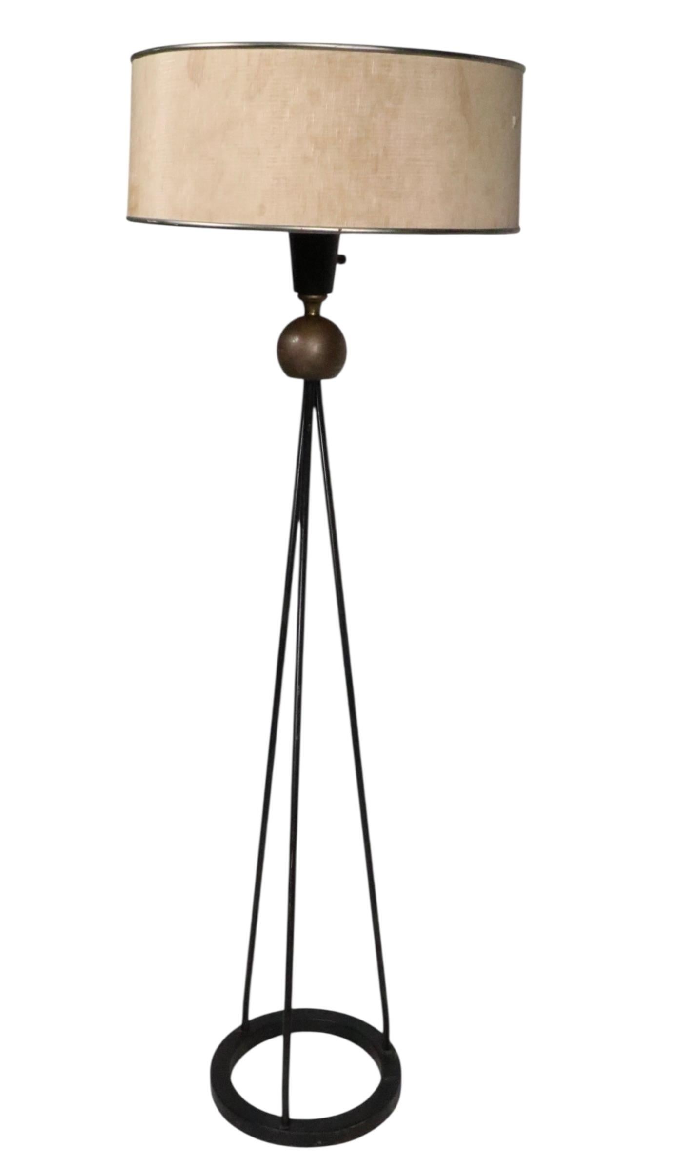 Mid Century Floor Lamp by Robert Bulmore c. 1950's For Sale 5