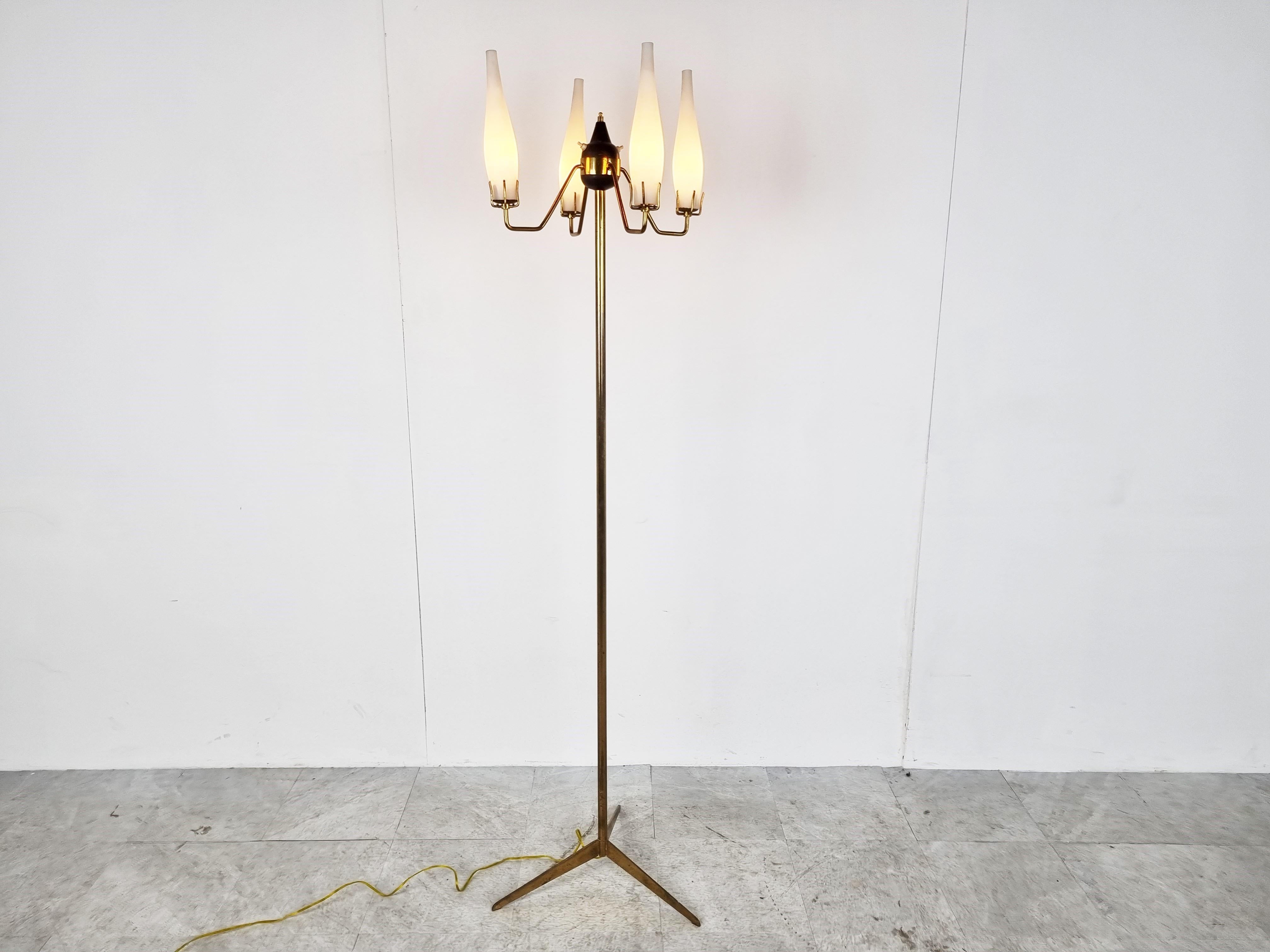Italian Mid-Century Floor Lamp by Stilux Milano, 1950s For Sale