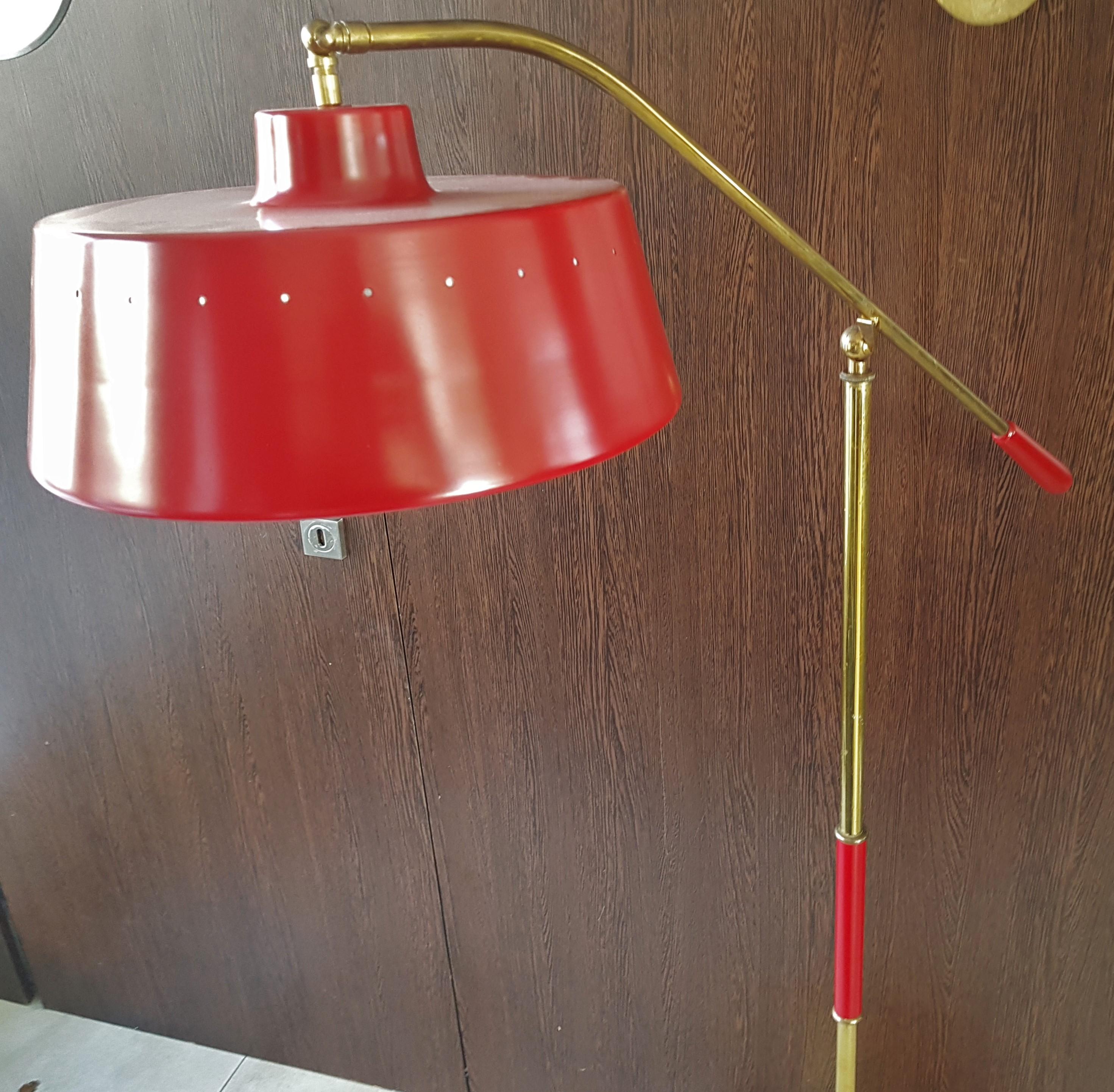 Mid-Century Floor Lamp by Stilux Stilnovo, Italie, 1950 7