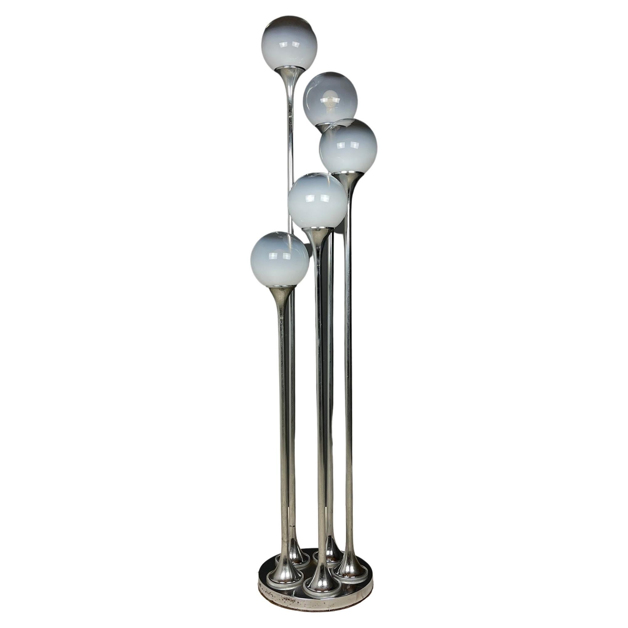Midcentury Floor Lamp by Targetti Sankey Italy 1960s For Sale
