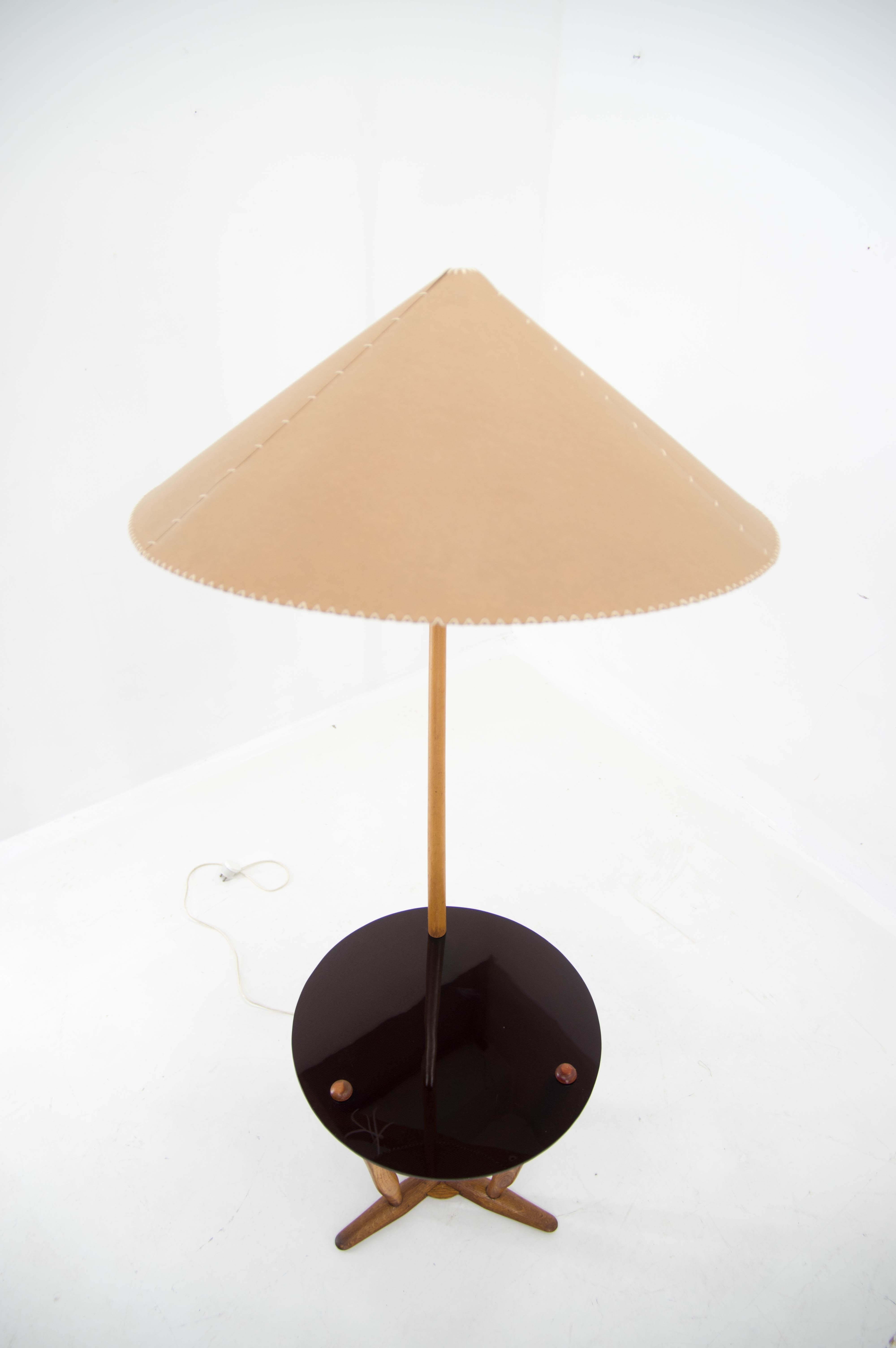 Mid-Century Floor Lamp by ULUV, 1950s, Restored For Sale 4