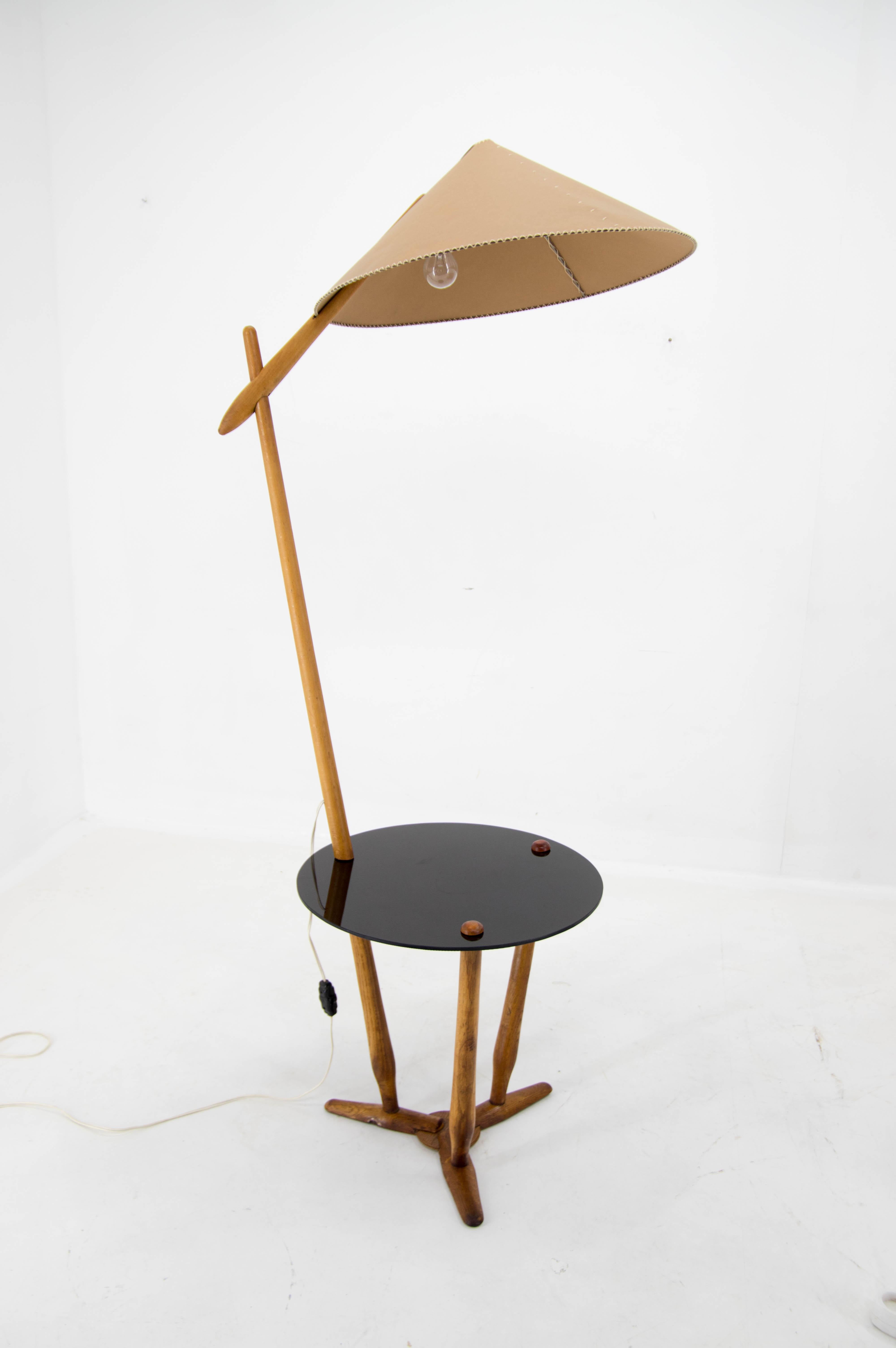 Mid-Century Floor Lamp by ULUV, 1950s, Restored For Sale 1