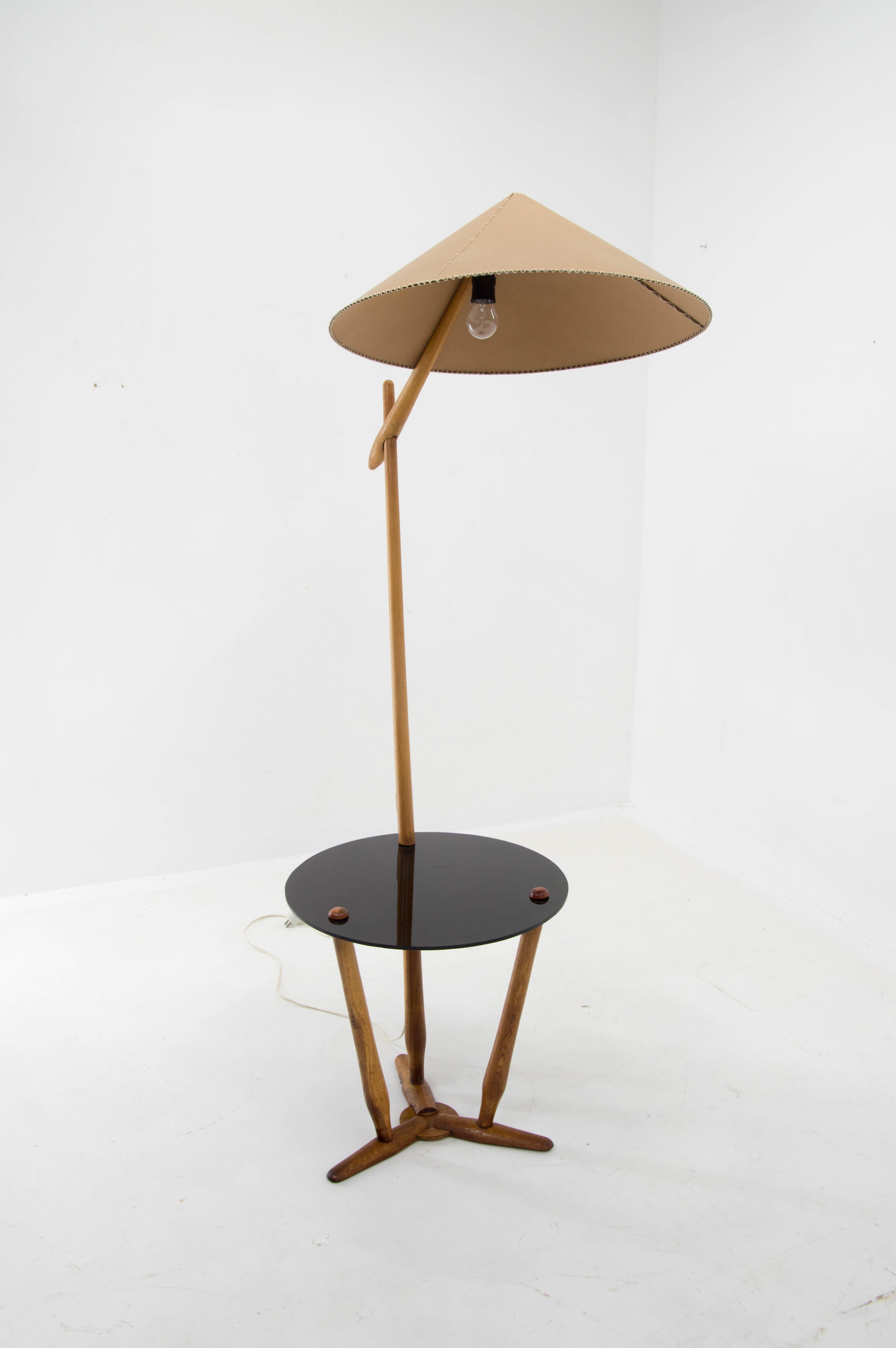 Mid-Century Floor Lamp by ULUV, 1950s, Restored For Sale 2