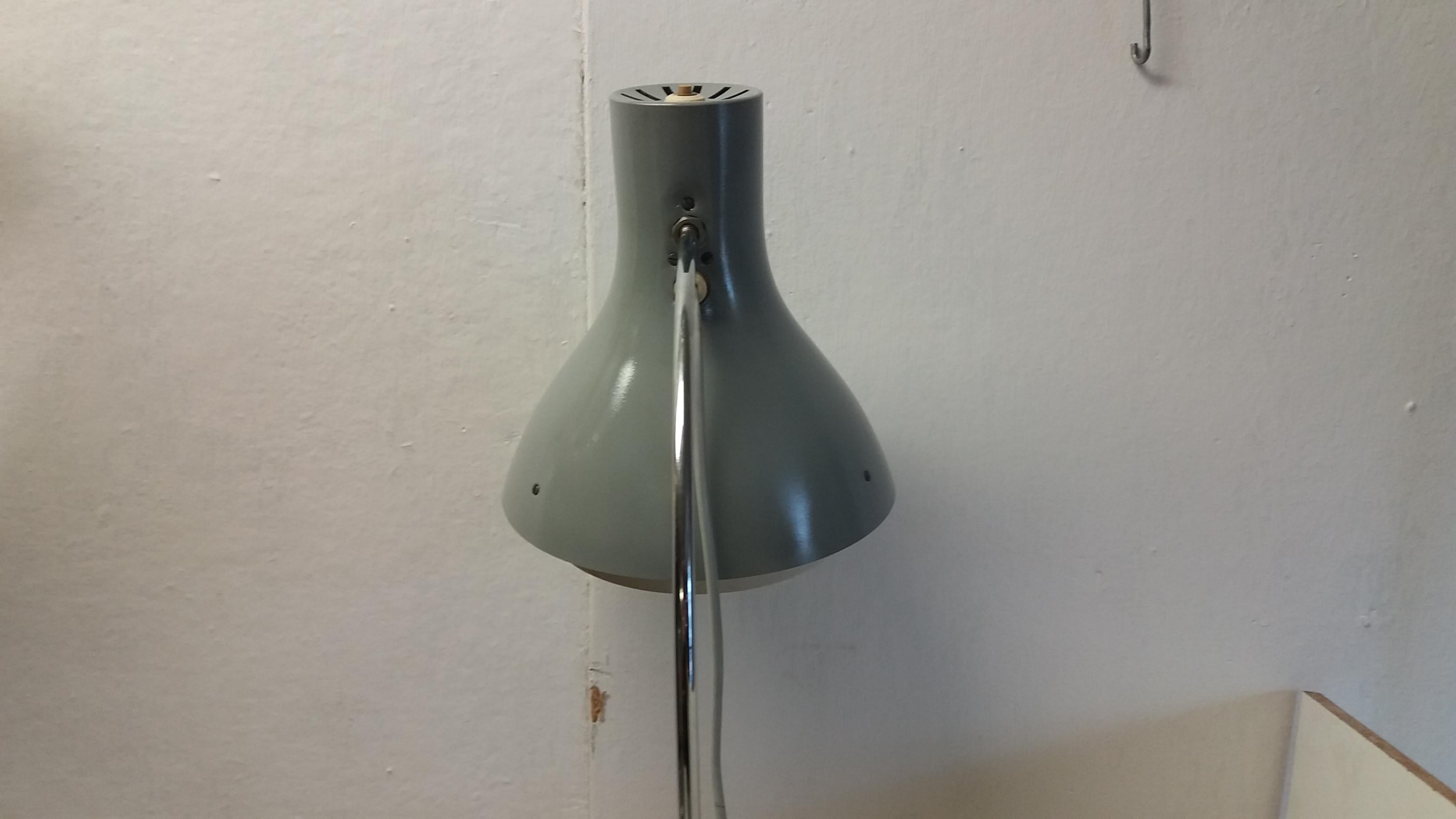 Metal Midcentury Floor Lamp Designed by Josef Hurka for Napako, 1960s For Sale
