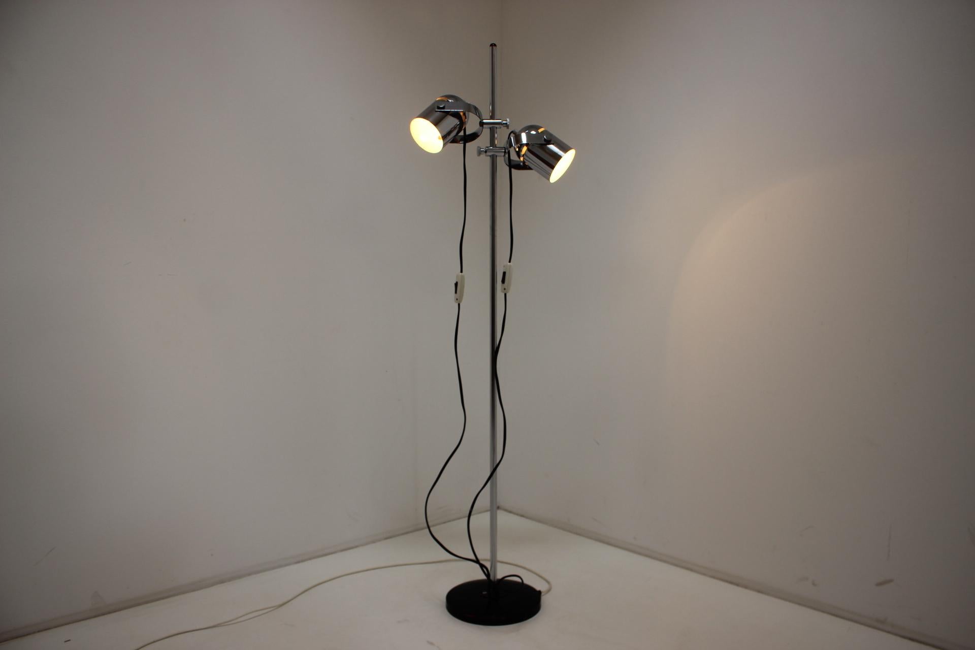  Mid-Century Floor Lamp Designed by Stanislav Indra, 1970's For Sale 1