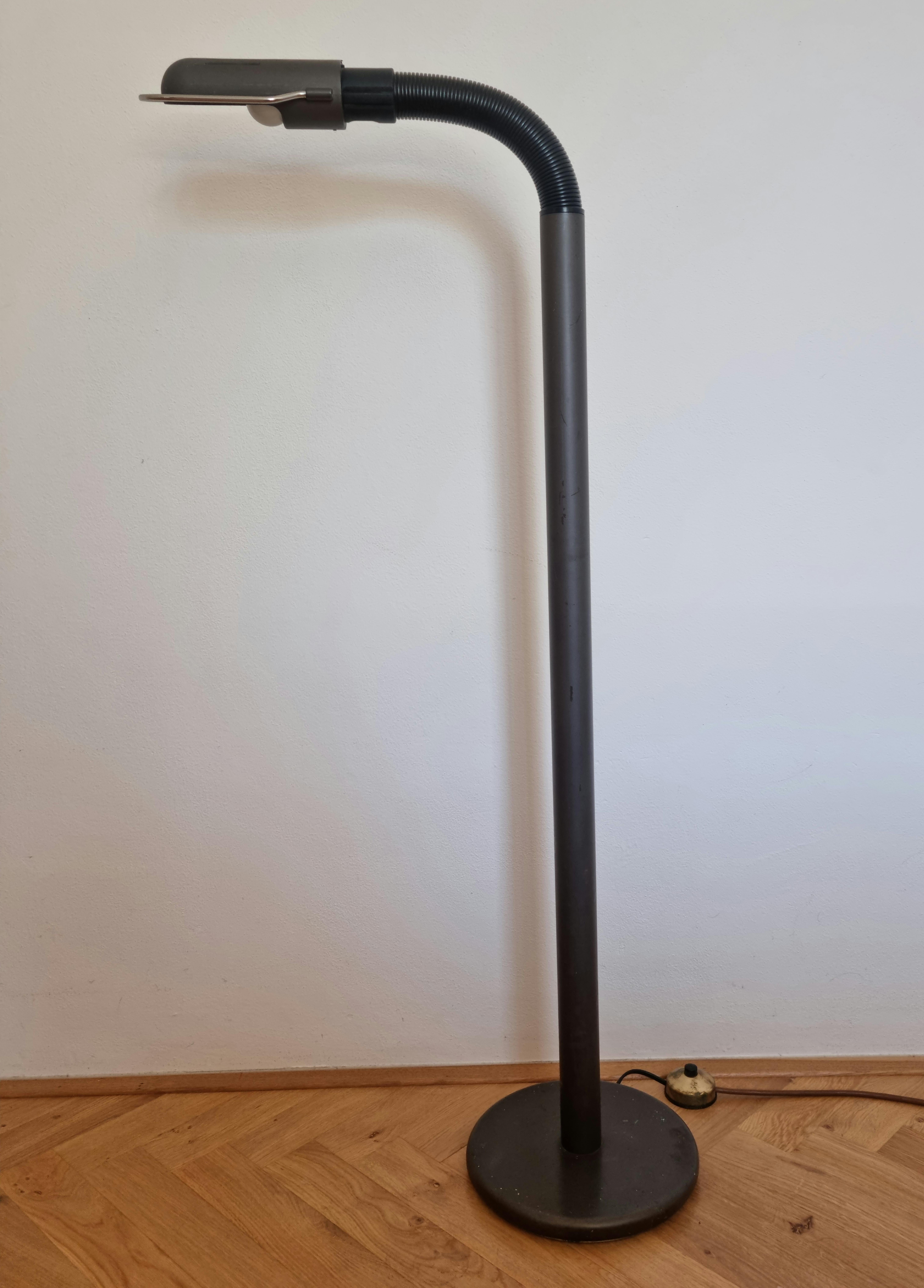 Mid-Century Modern Mid Century Floor Lamp Elbow, Targetti Sankey, Italy, 1970s For Sale