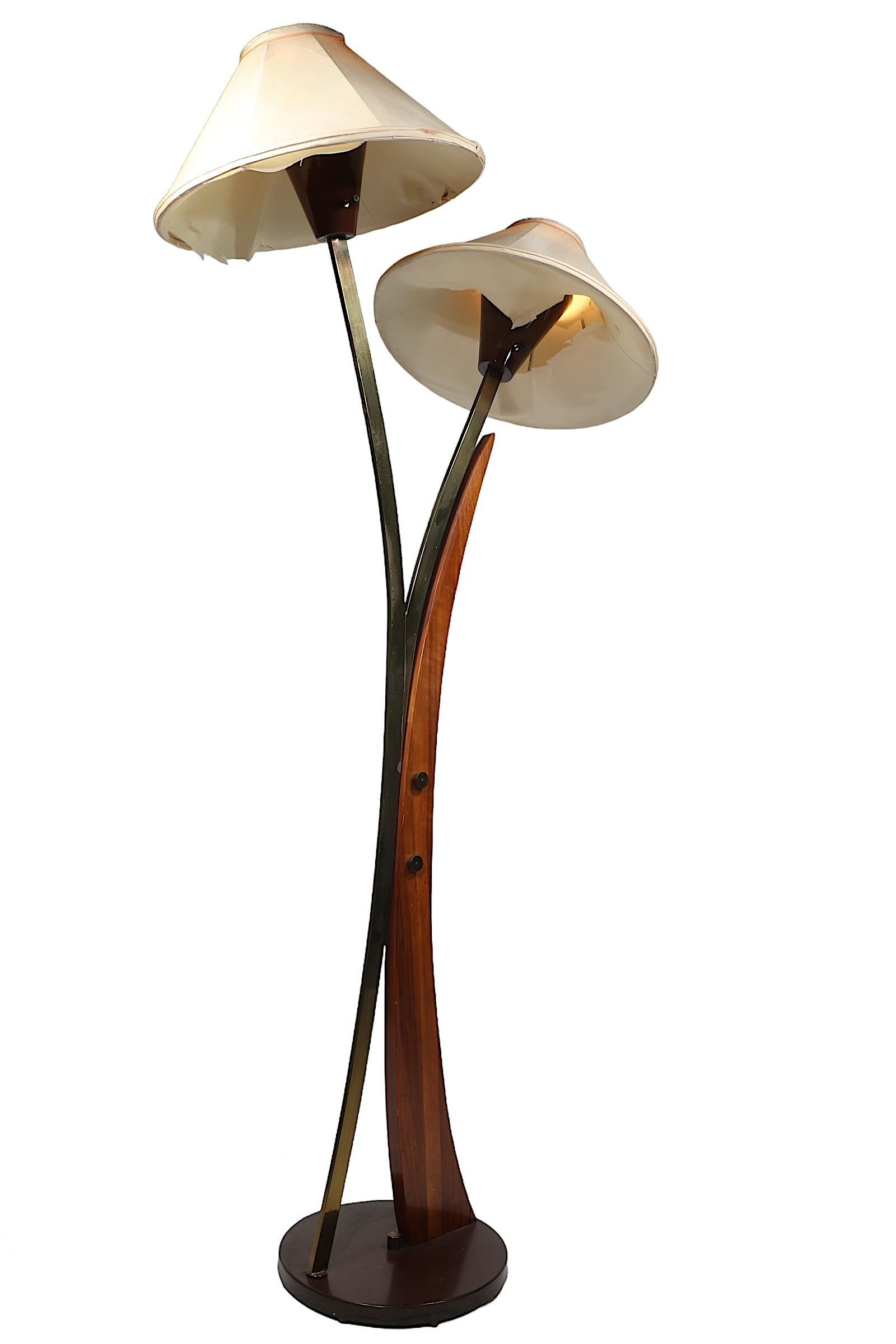 American Mid Century Floor Lamp For Sale