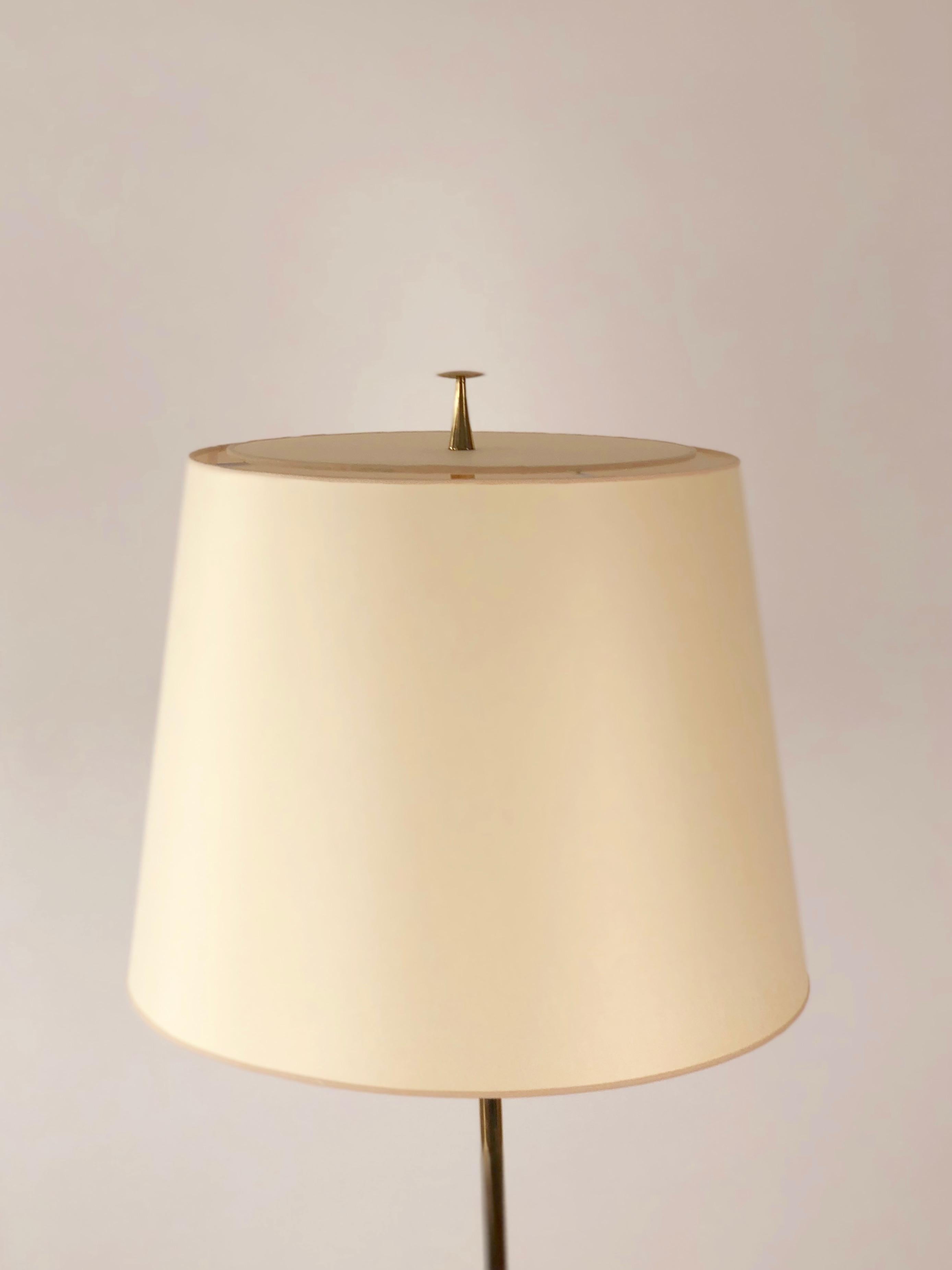 Austrian Tripod Floor Lamp, Model 2003 , J.T. Kalmar, 1950's For Sale
