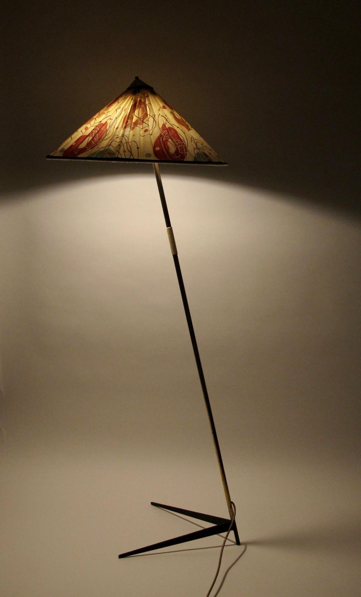 Mid Century Floor Lamp from Rupert Nikoll, Austria For Sale 3