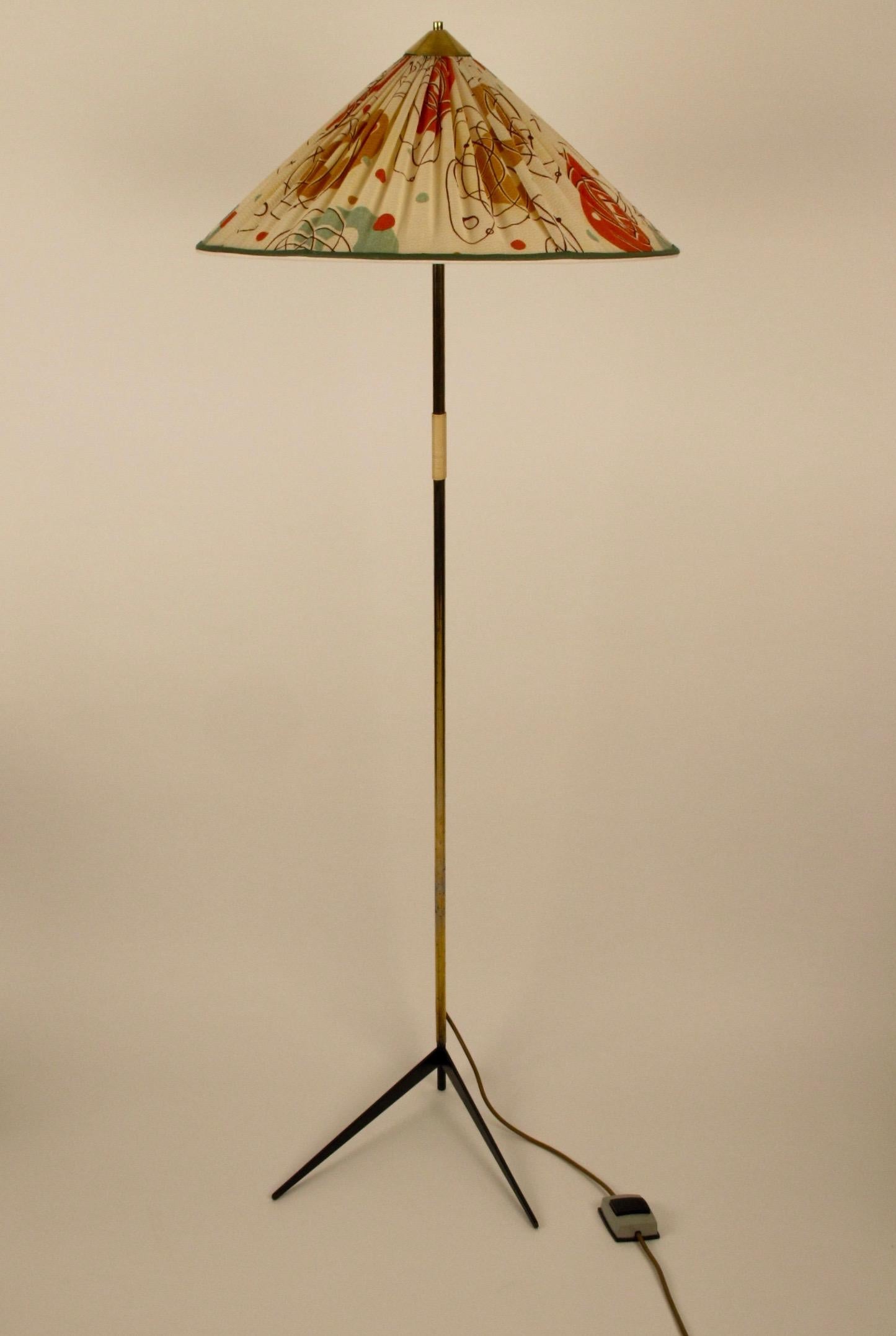 Mid-Century Modern Mid Century Floor Lamp from Rupert Nikoll, Austria For Sale