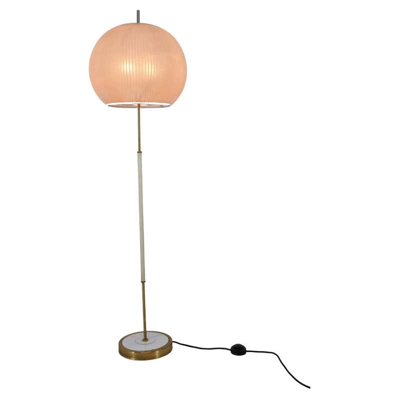 Vintage Globe Floor Lamp, Metal and Glass, Netherlands, 1980s Design ...