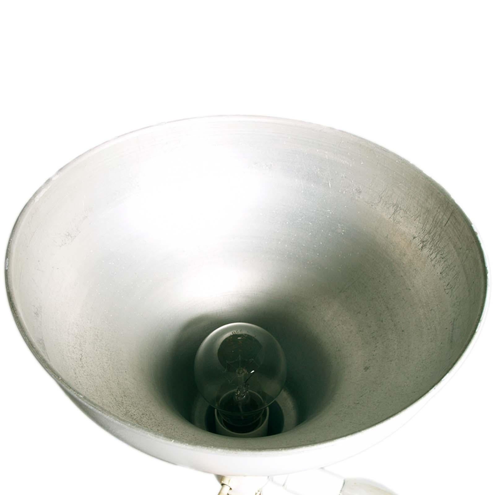 Mid-Century Floor Lamp Gio Ponti Style, Bronze Stem, Inserts Ceramic Bassano For Sale 2