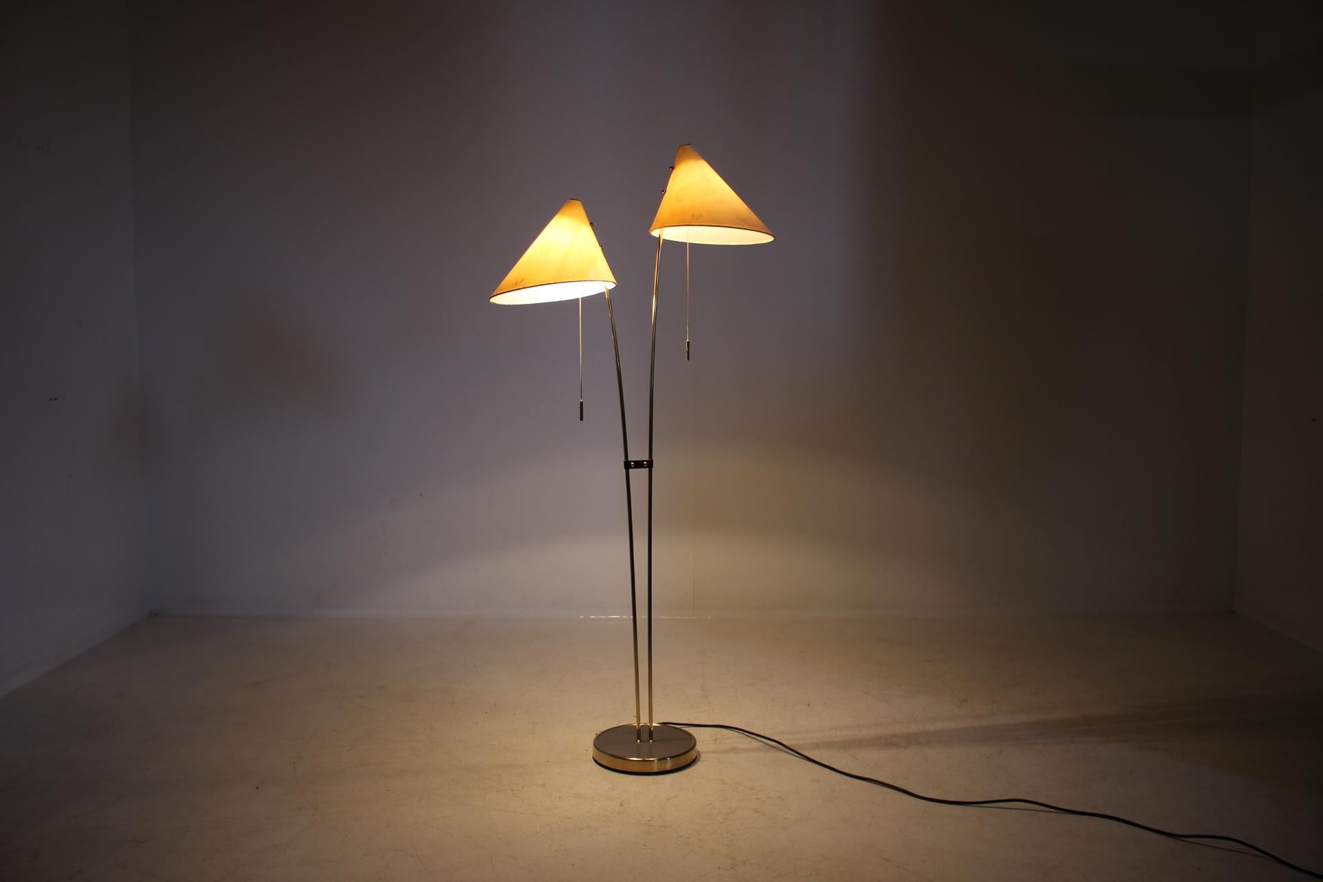 Brass Midcentury Floor Lamp, Japonka, 1960s
