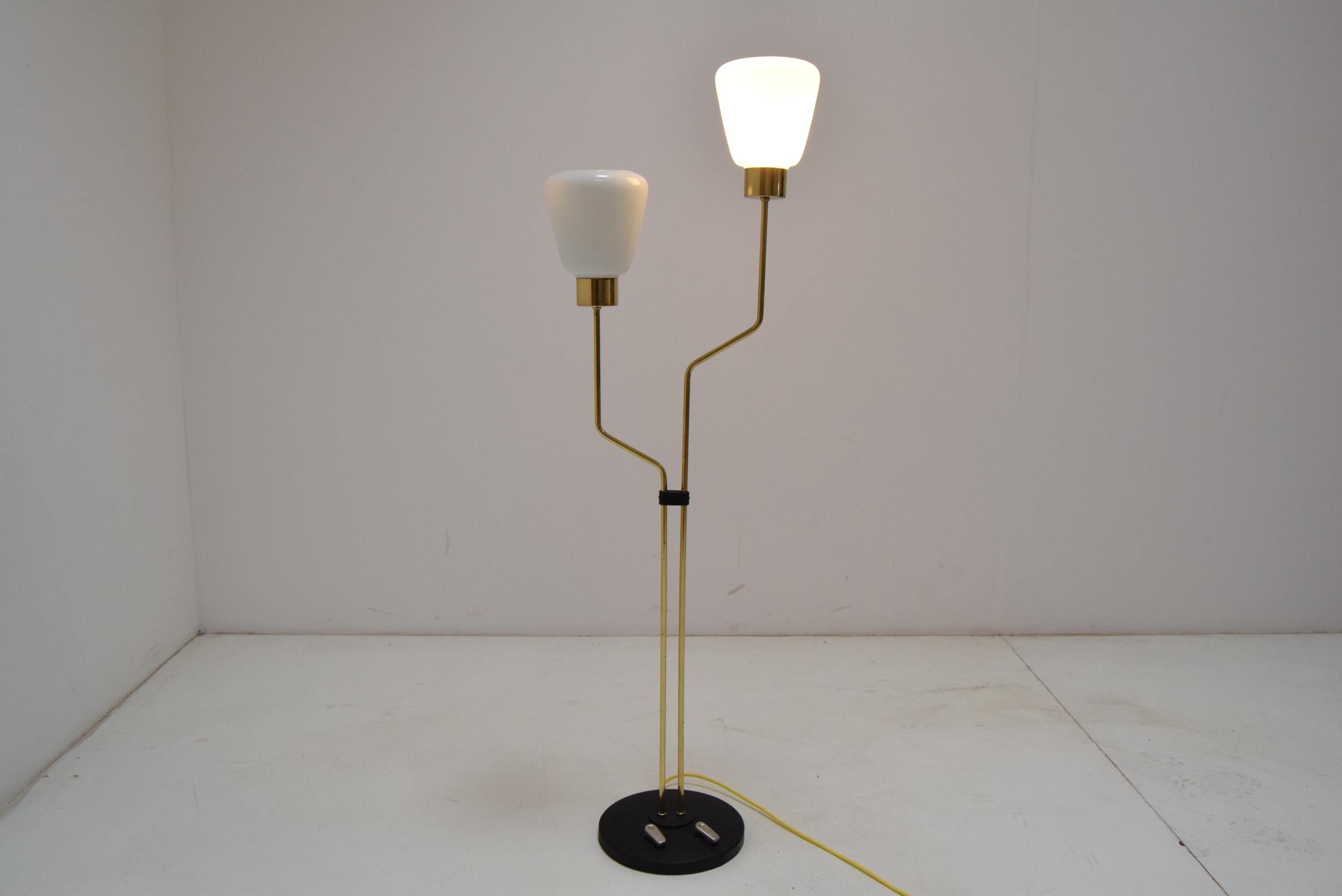 Brass Mid-Century Floor Lamp/Lidokov, 1960‘s