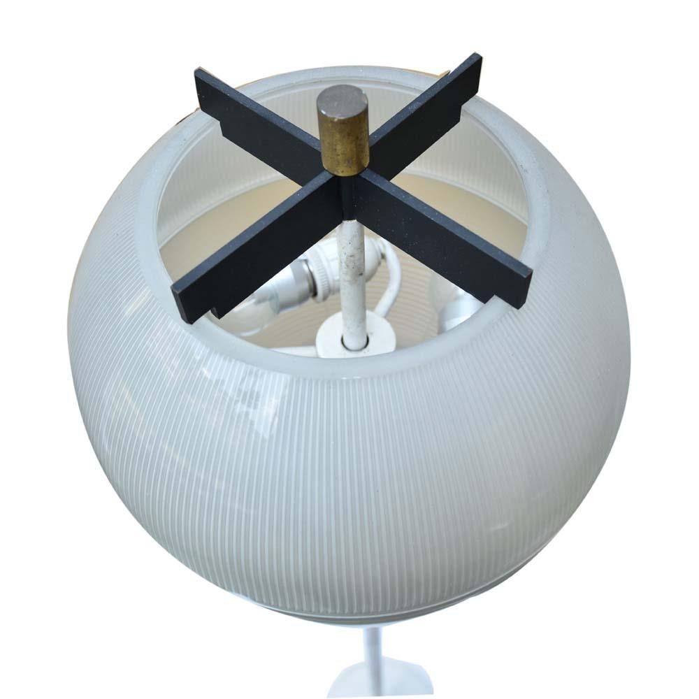 1960s Floor Lamp Globe Shade on a Marble Base Attributed to Ignazio Gardella For Sale 3