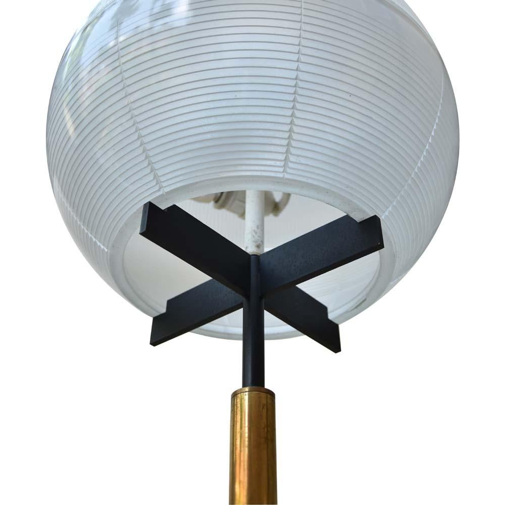 1960s Floor Lamp Globe Shade on a Marble Base Attributed to Ignazio Gardella For Sale 4