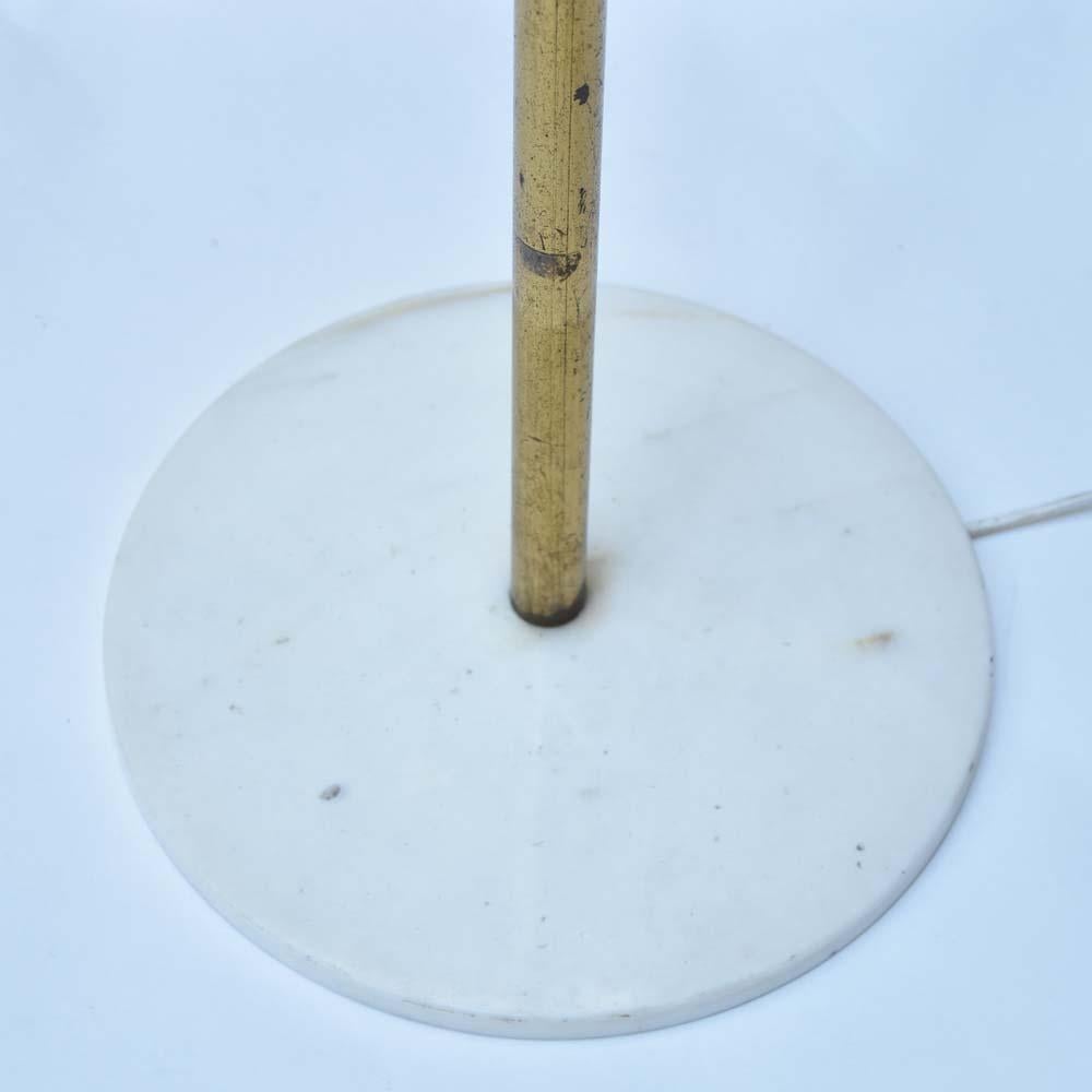 1960s Floor Lamp Globe Shade on a Marble Base Attributed to Ignazio Gardella For Sale 1