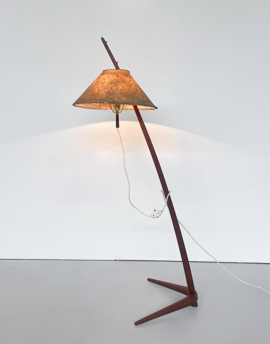 Mid-Century Modern Floor Lamp With Modular Lampshade Model 2076 