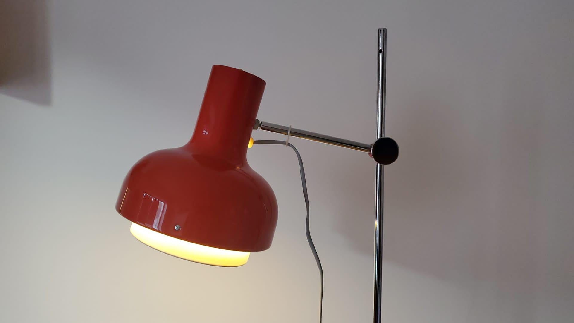 Czech Mid Century Floor Lamp Napako, Josef Hurka, 1970s For Sale