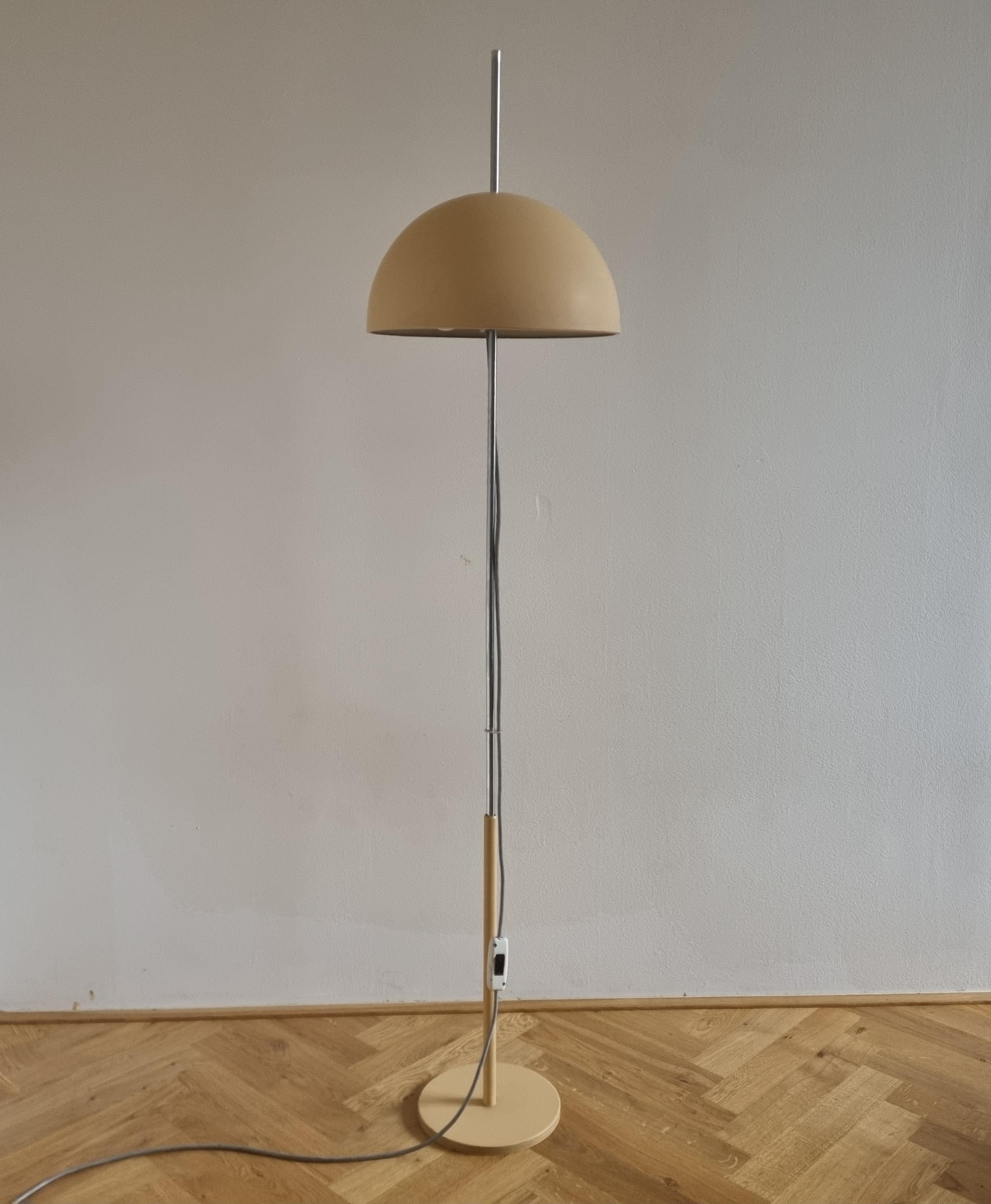 Czech Mid Century Floor Lamp Napako, Mushroom, 1970s For Sale