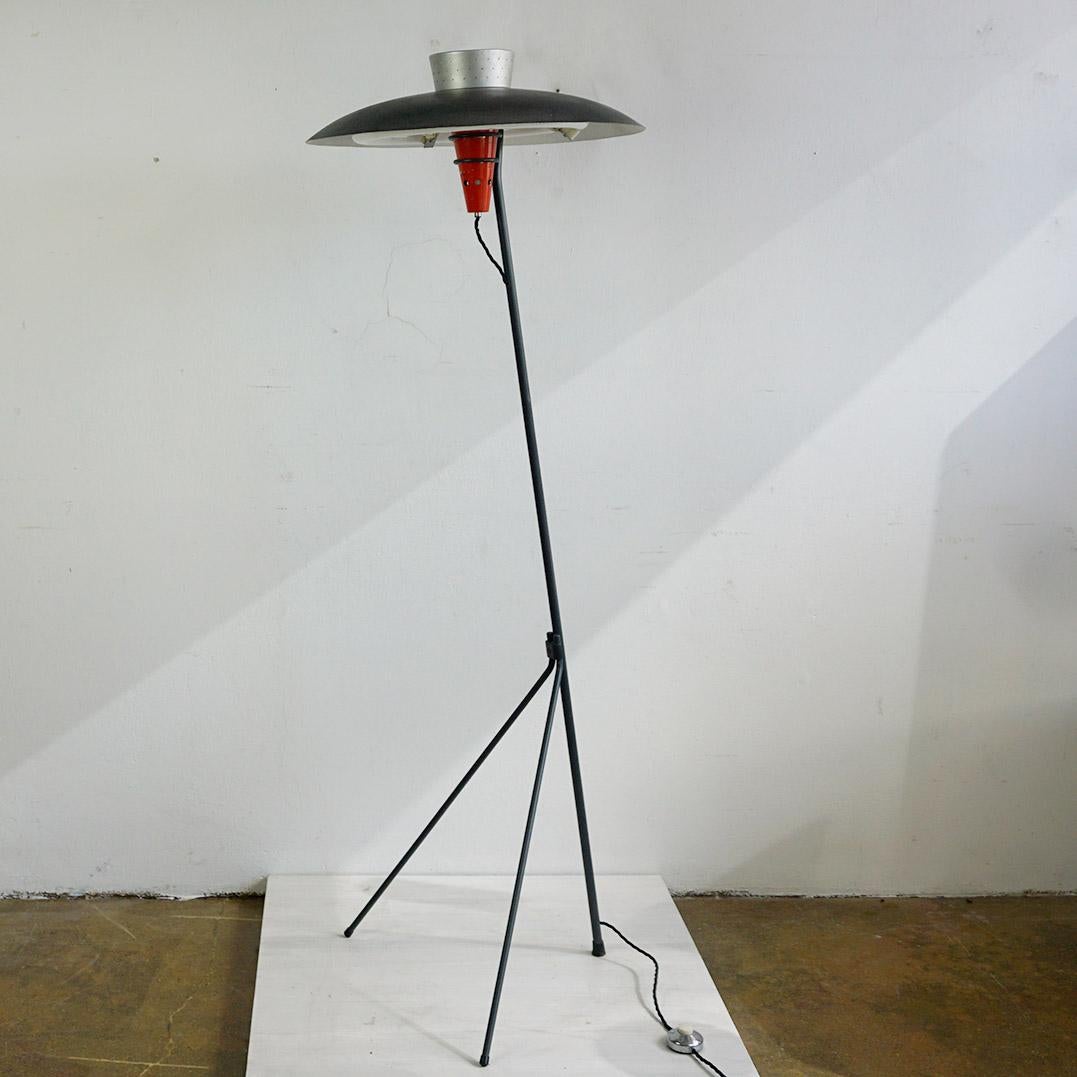 Mid Century Floor Lamp NX38 by Louis Kalff for Philips Netherlands For Sale 1