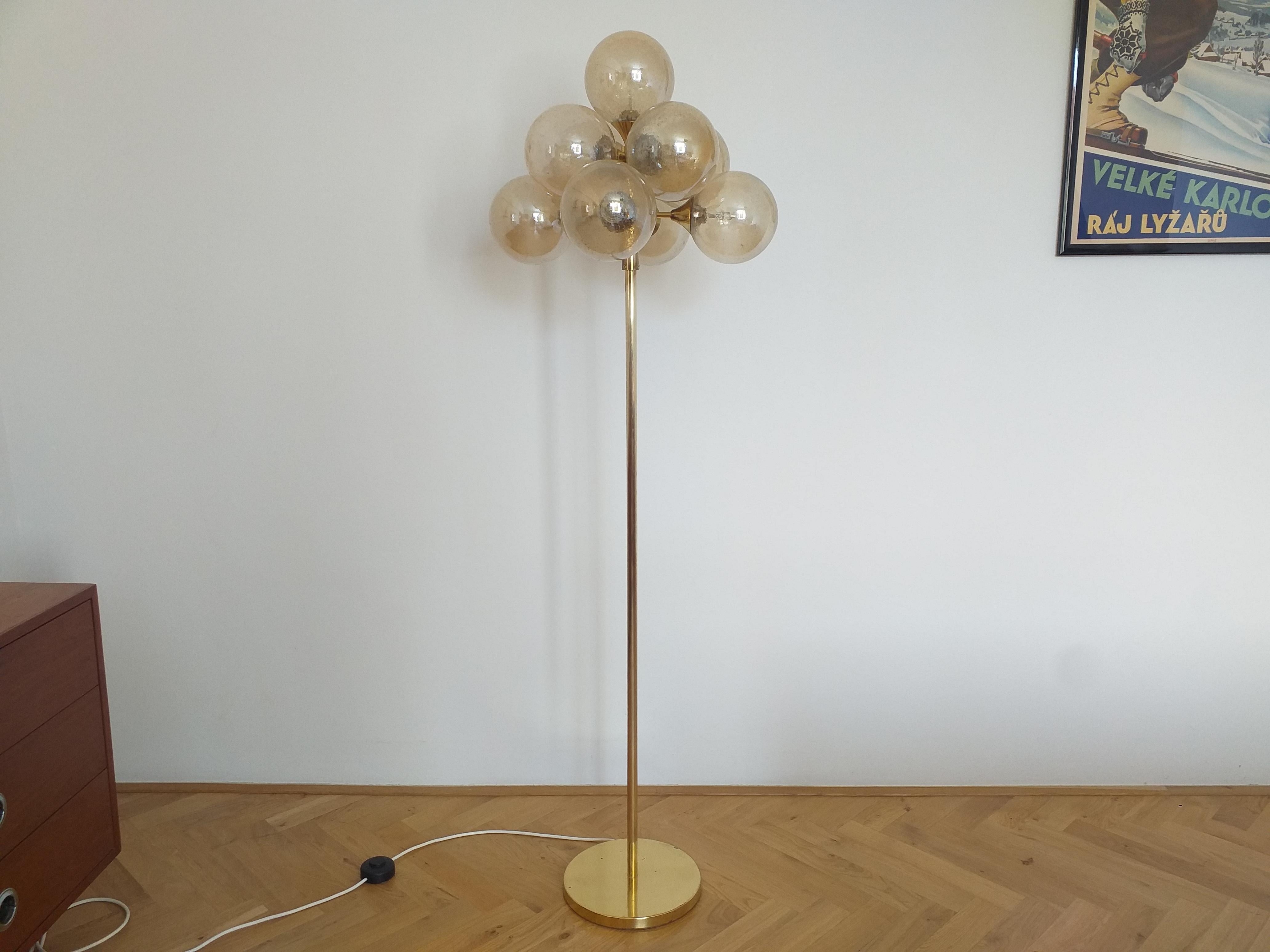 Mid Century Floor Lamp Sputnik, Germany, 1970s For Sale 3