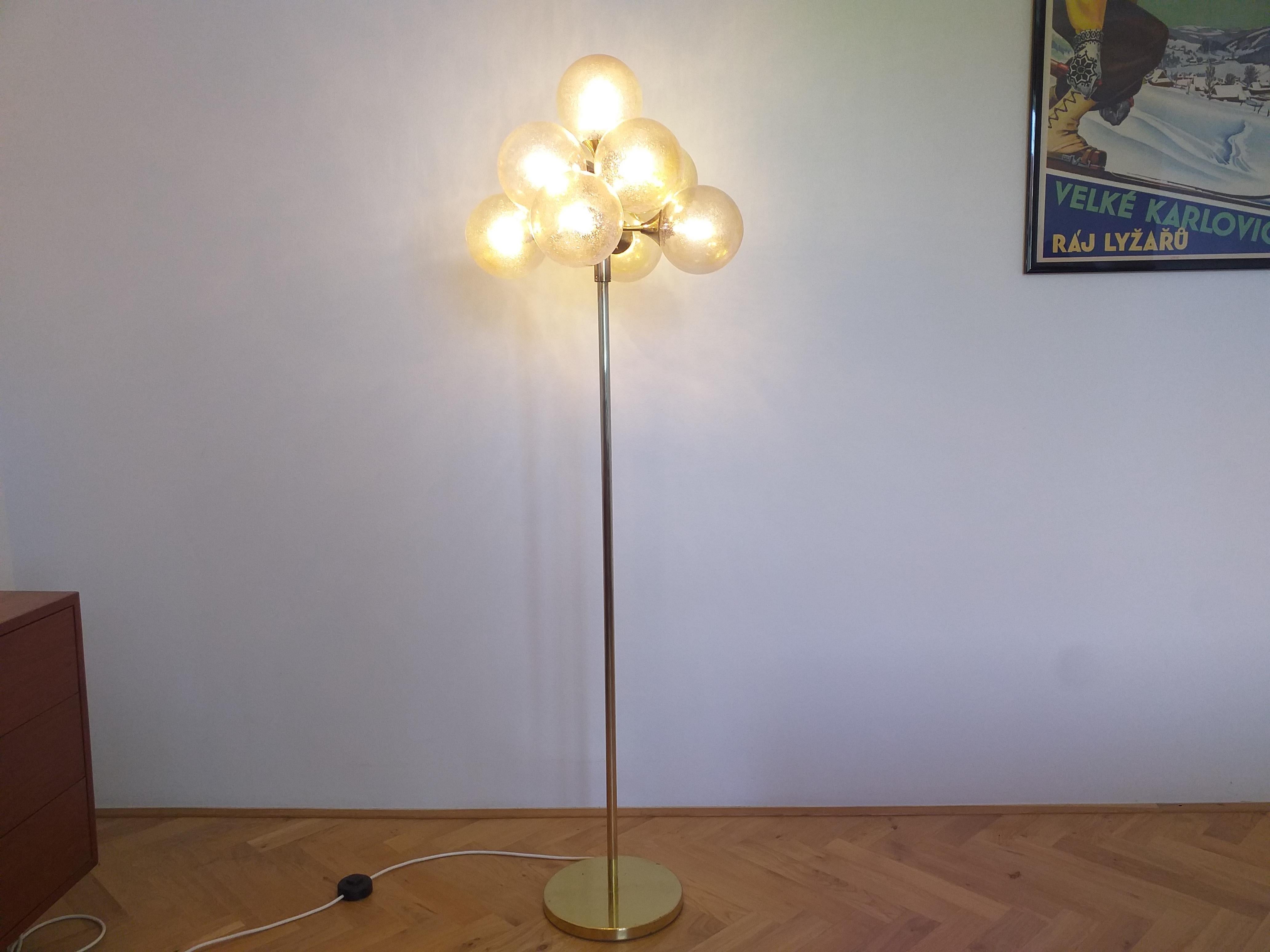 Mid Century Floor Lamp Sputnik, Germany, 1970s For Sale 5