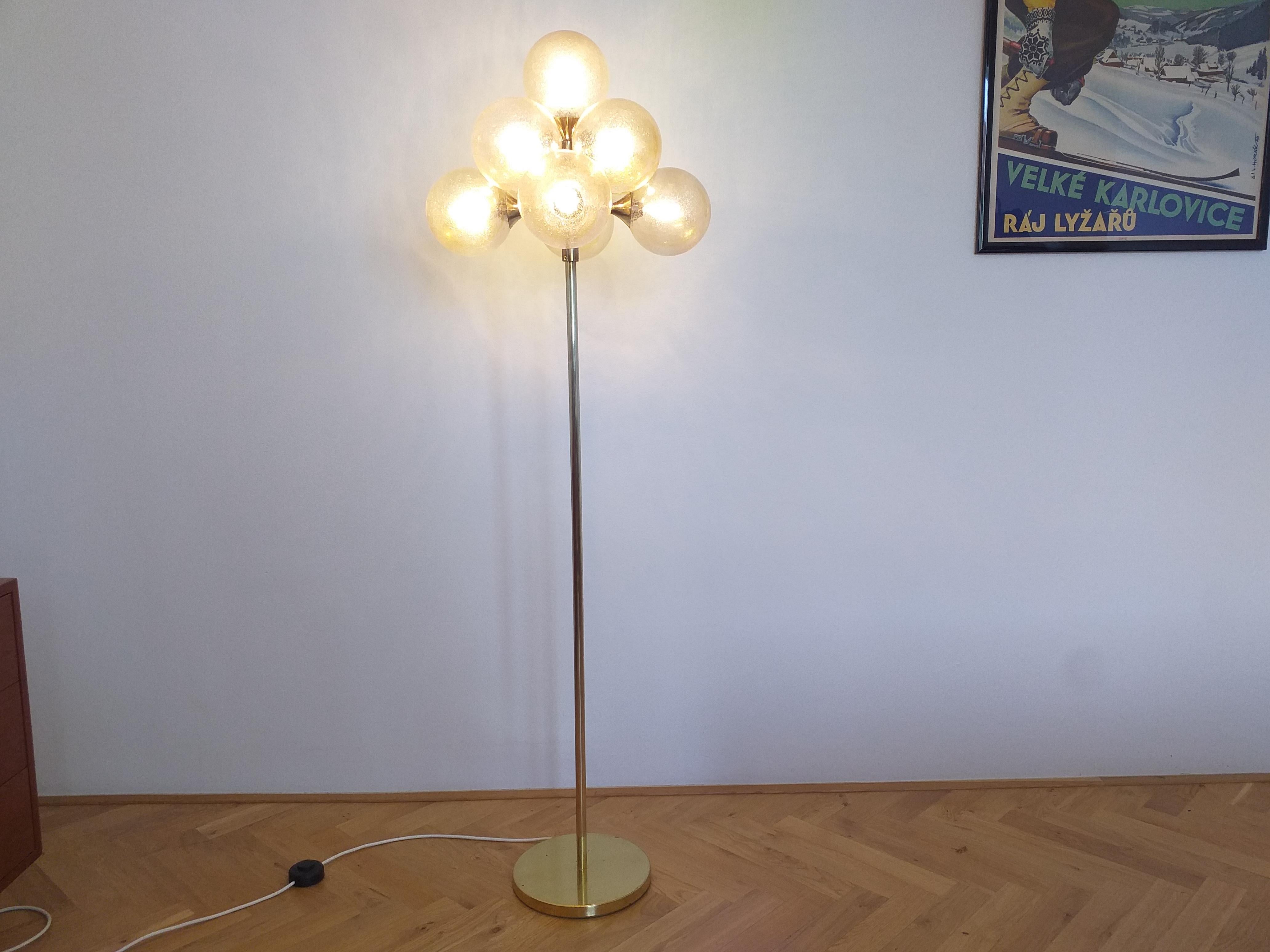 Mid Century Floor Lamp Sputnik, Germany, 1970s For Sale 10