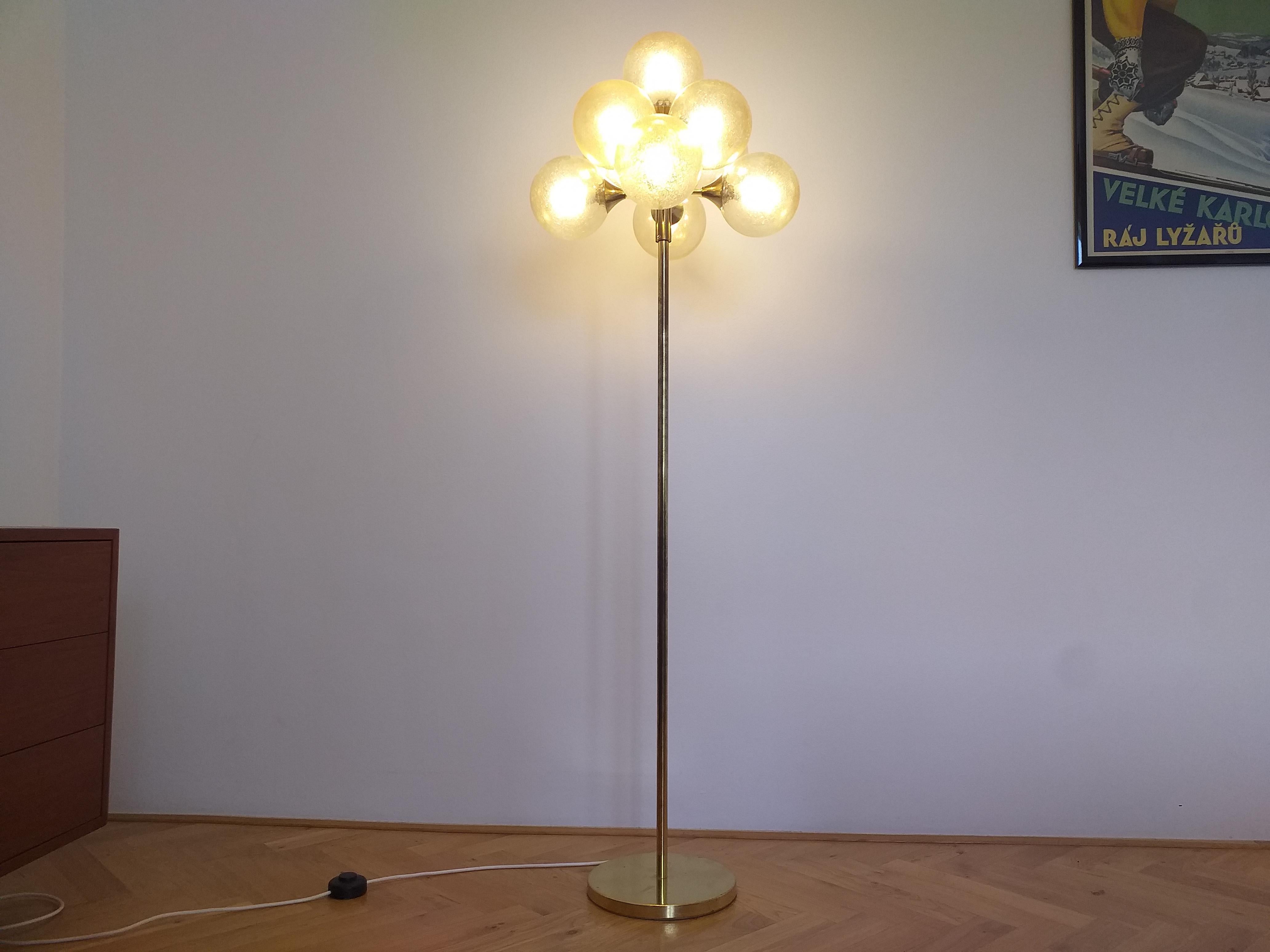 Mid Century Floor Lamp Sputnik, Germany, 1970s For Sale 2